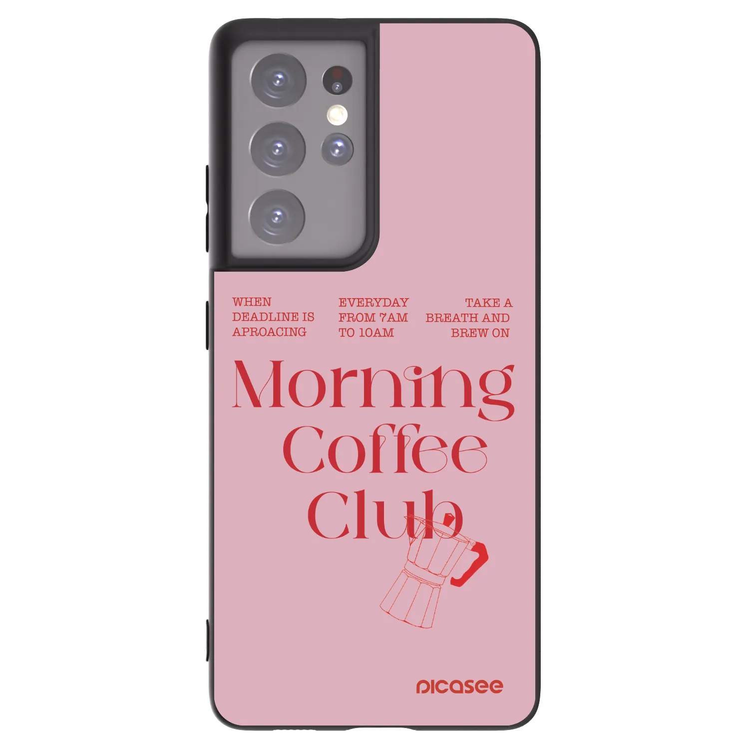 Picasee silikonowe czarne etui na Samsung Galaxy S21 Ultra 5G G998B - Morning