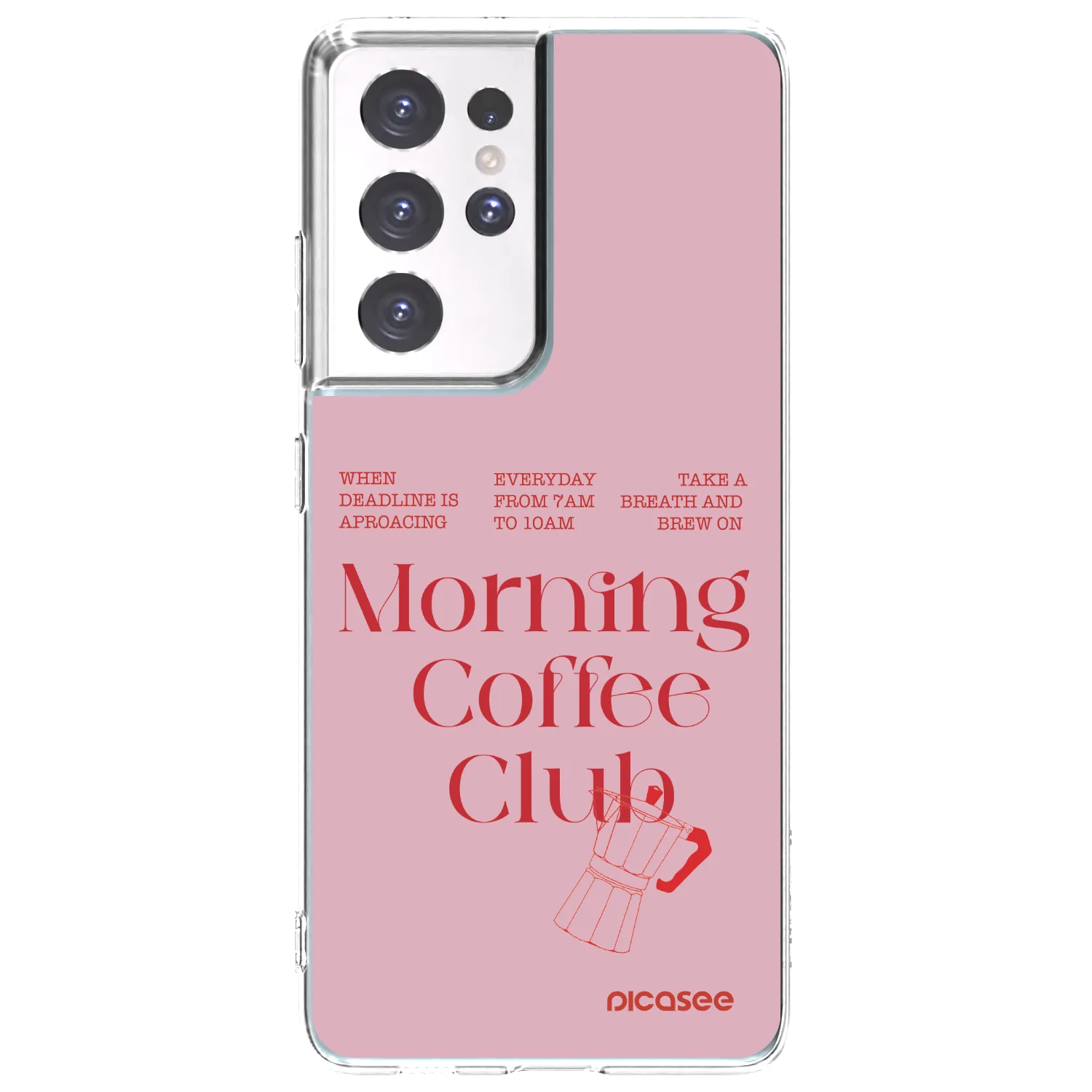 Picasee silikonowe przeźroczyste etui na Samsung Galaxy S21 Ultra 5G G998B - Morning