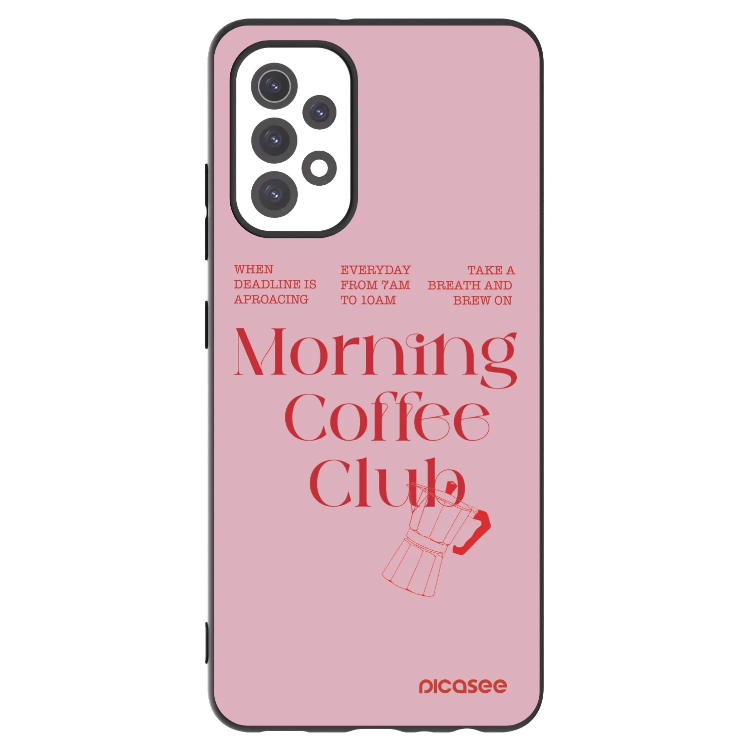 Picasee silikonowe czarne etui na Samsung Galaxy A32 5G A326B - Morning