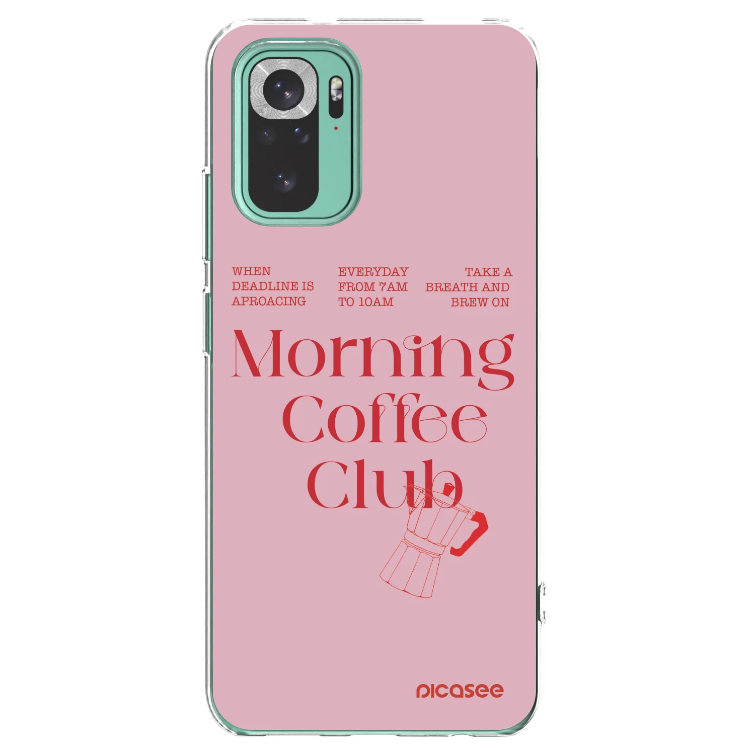 Picasee silikonowe przeźroczyste etui na Xiaomi Redmi Note 10 Pro - Morning