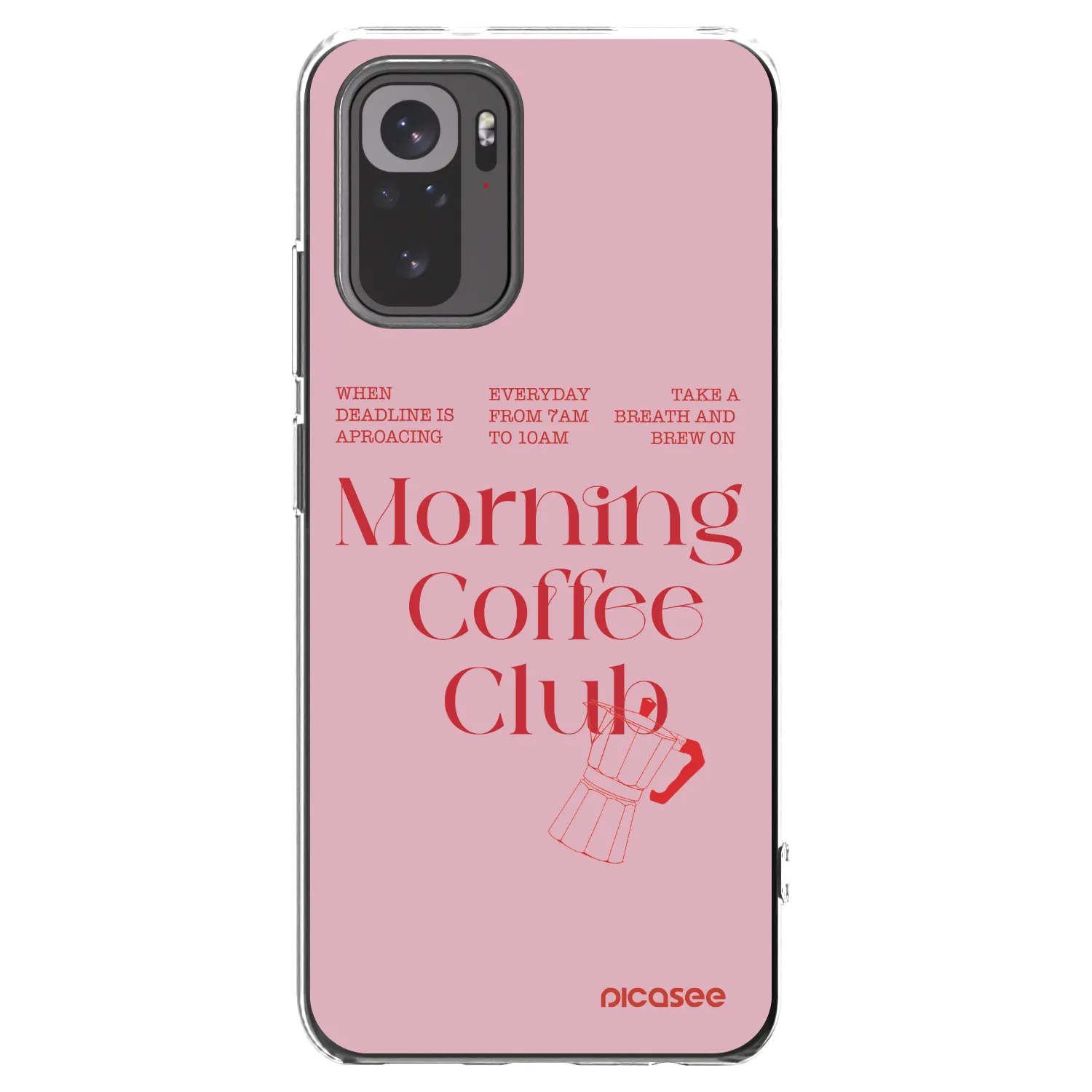 Picasee silikonowe przeźroczyste etui na Xiaomi Redmi Note 10S - Morning