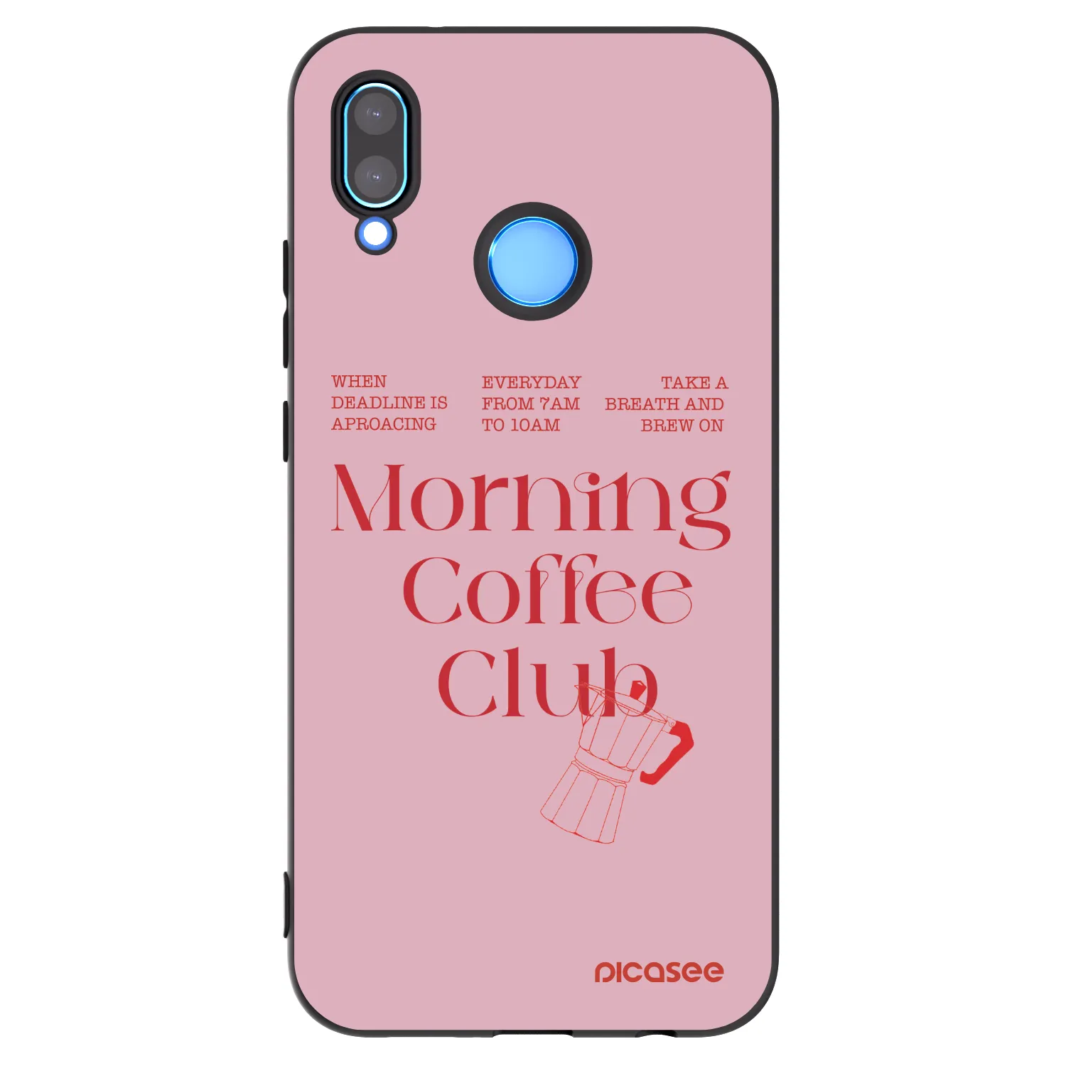 Picasee silikonowe czarne etui na Huawei P20 Lite - Morning