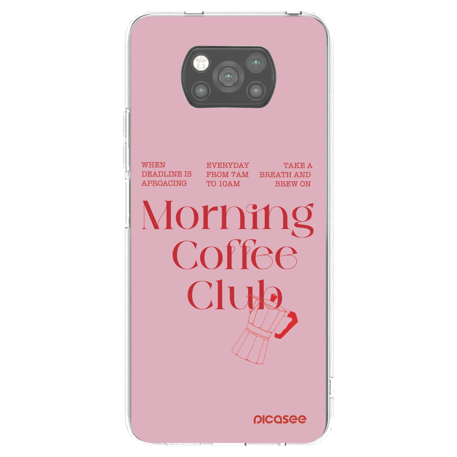 Picasee silikonowe czarne etui na Xiaomi Poco X3 Pro - Morning
