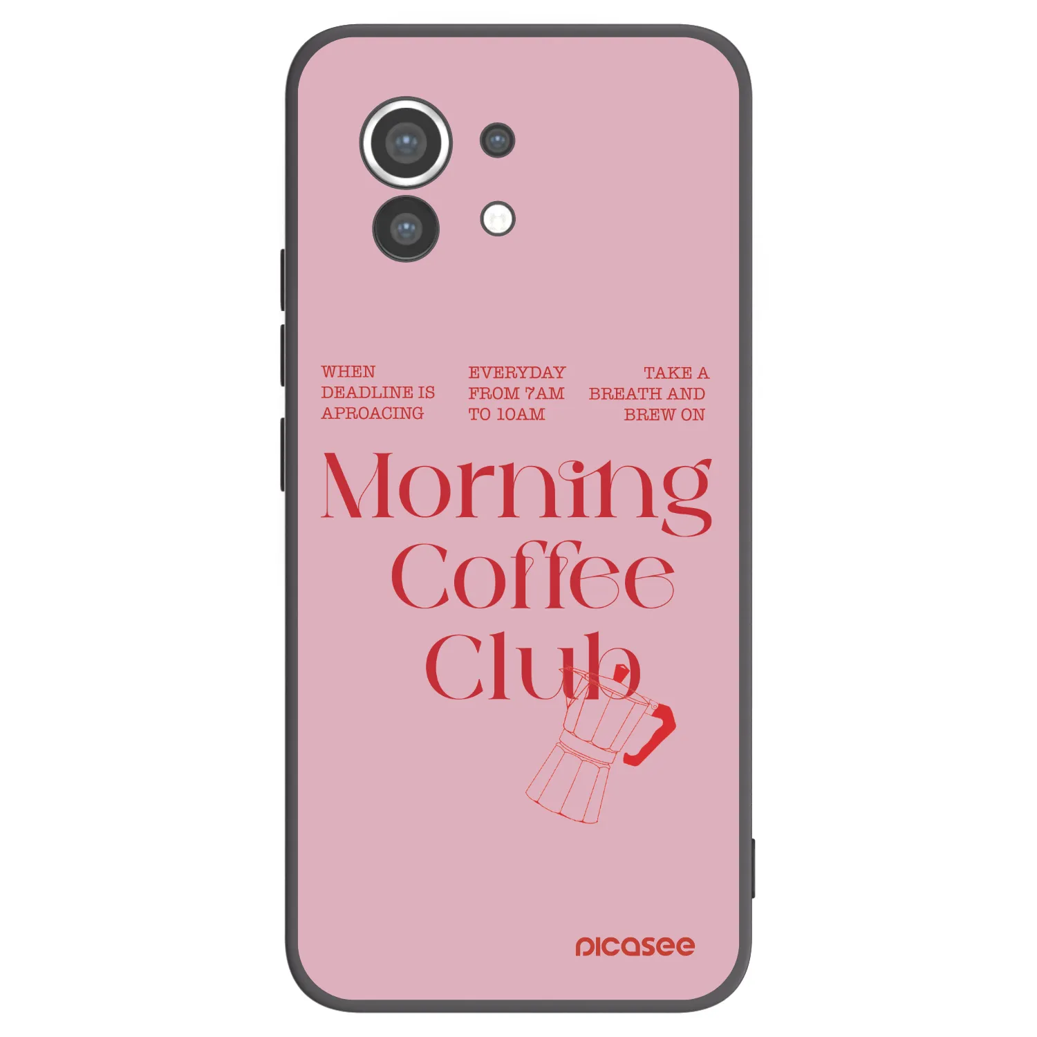Picasee silikonowe czarne etui na Xiaomi Mi 11 - Morning