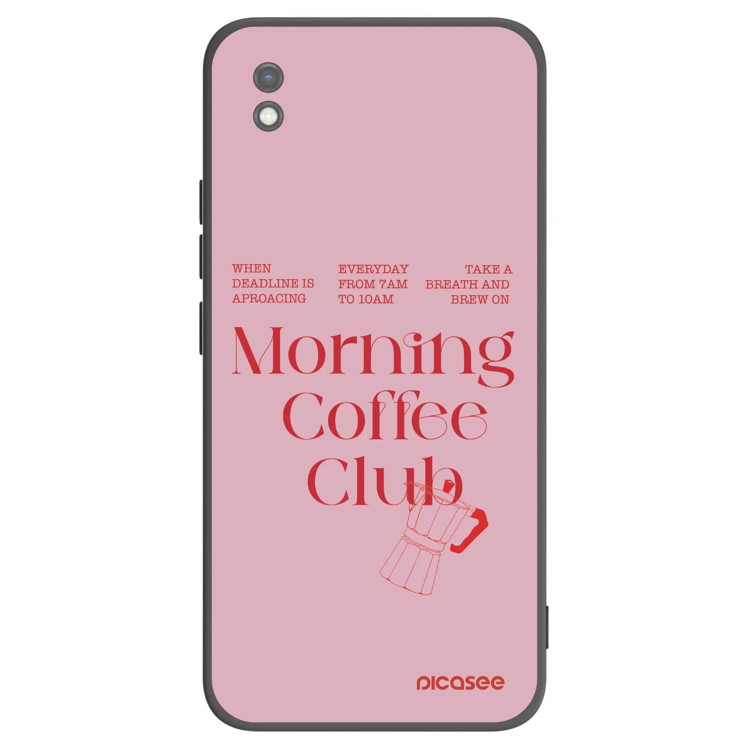 Picasee silikonowe czarne etui na Xiaomi Redmi 9AT - Morning