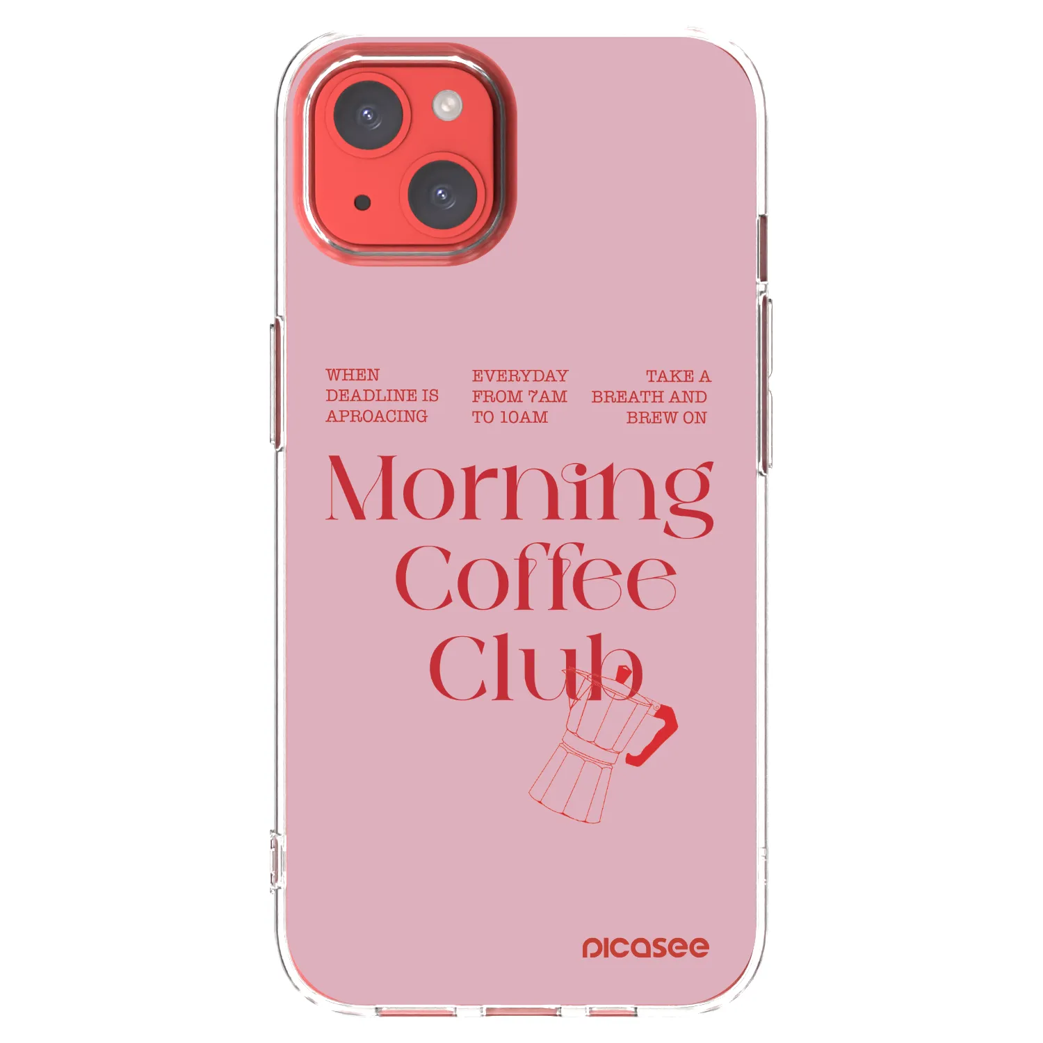 Picasee silikonowe przeźroczyste etui na Apple iPhone 13 - Morning