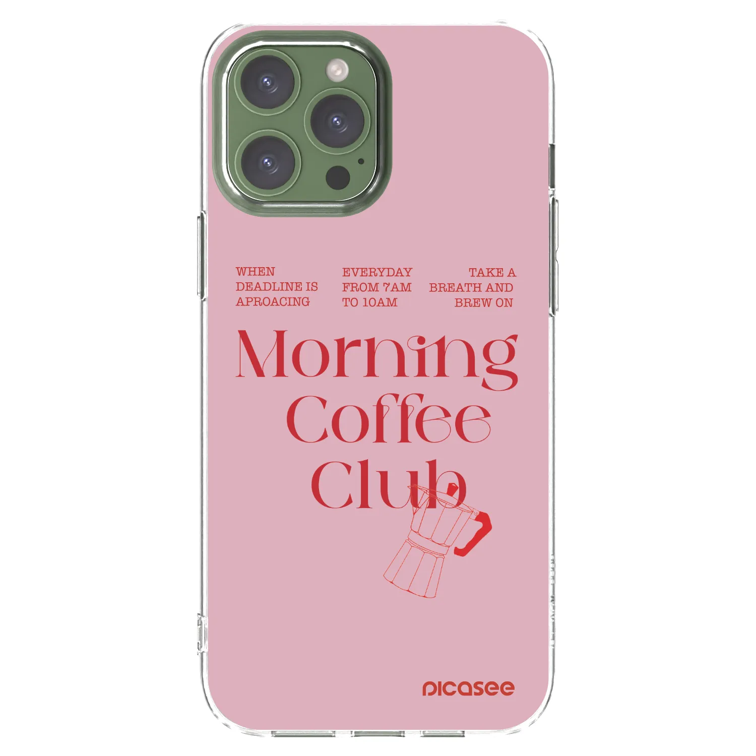 Picasee silikonowe przeźroczyste etui na Apple iPhone 13 Pro Max - Morning