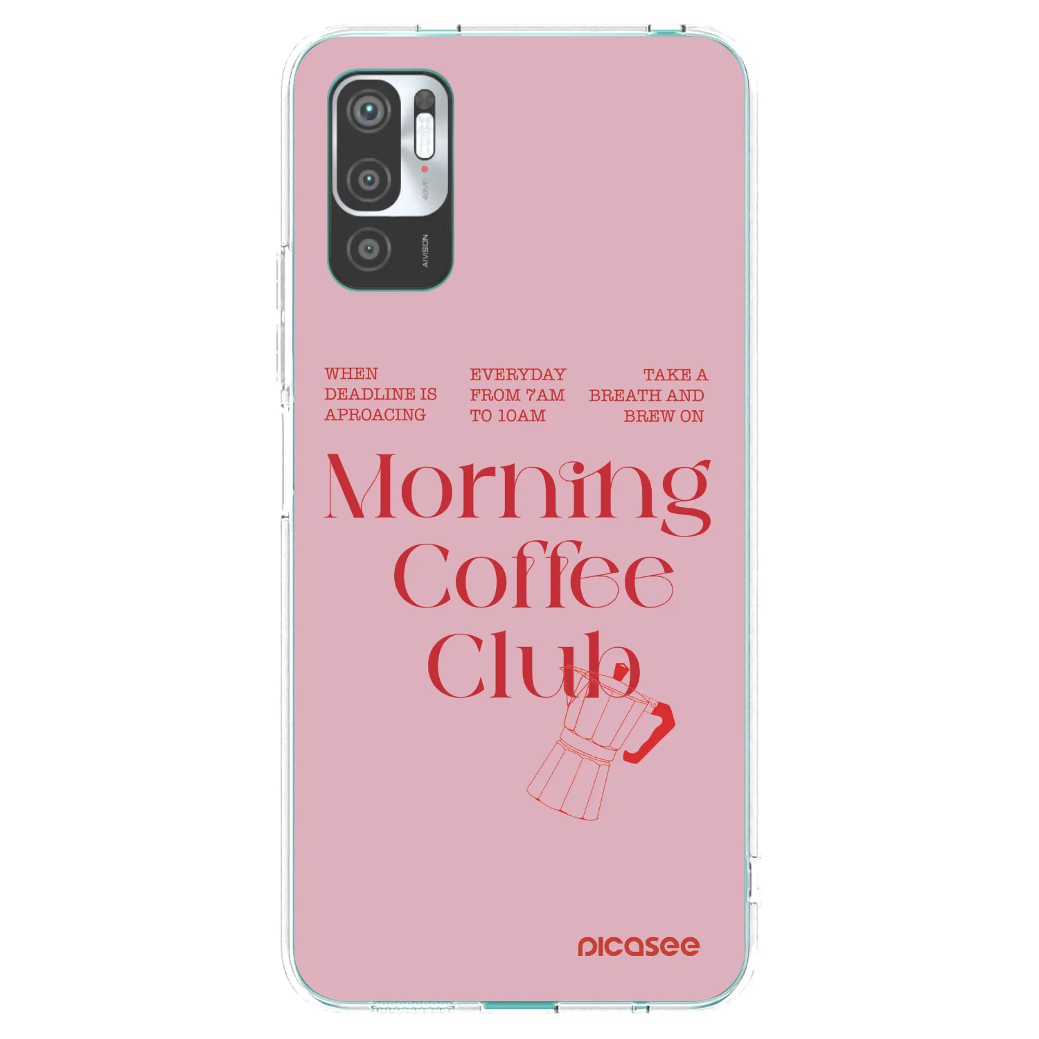 Picasee silikonowe przeźroczyste etui na Xiaomi Redmi Note 10 5G - Morning