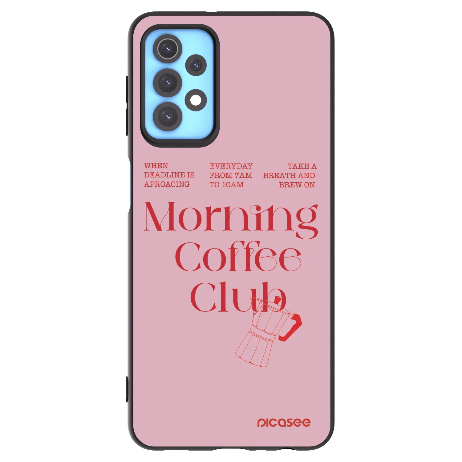 Picasee silikonowe czarne etui na Samsung Galaxy A32 4G SM-A325F - Morning