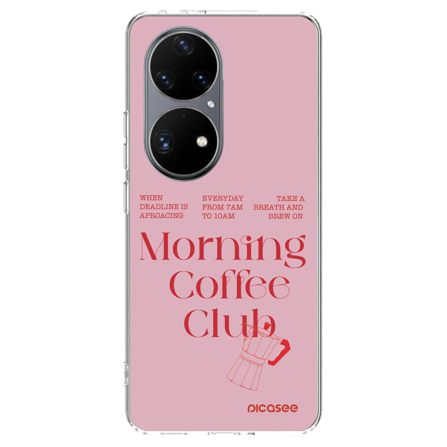 Picasee silikonowe przeźroczyste etui na Huawei P50 - Morning