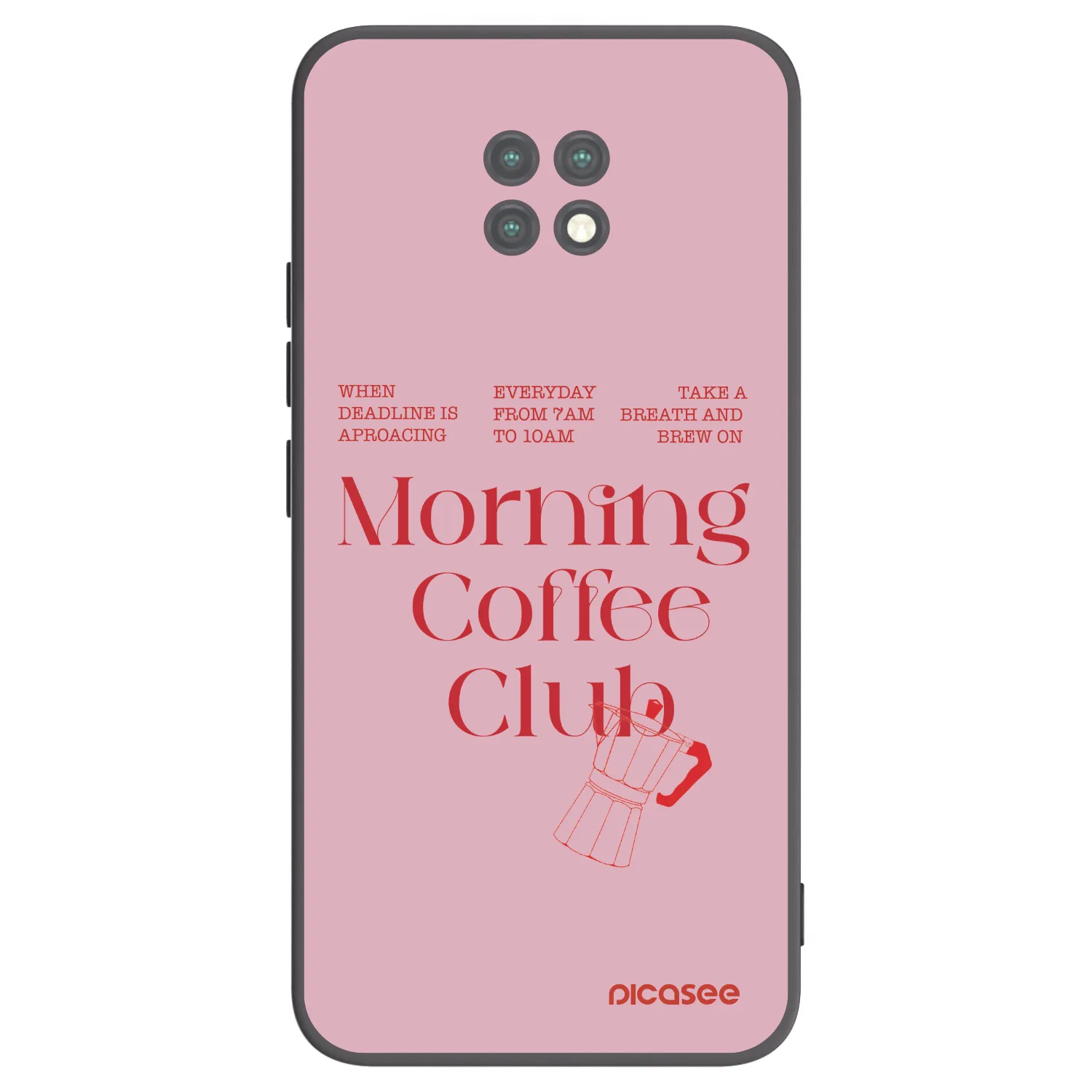 Picasee silikonowe czarne etui na Xiaomi Redmi Note 9T - Morning