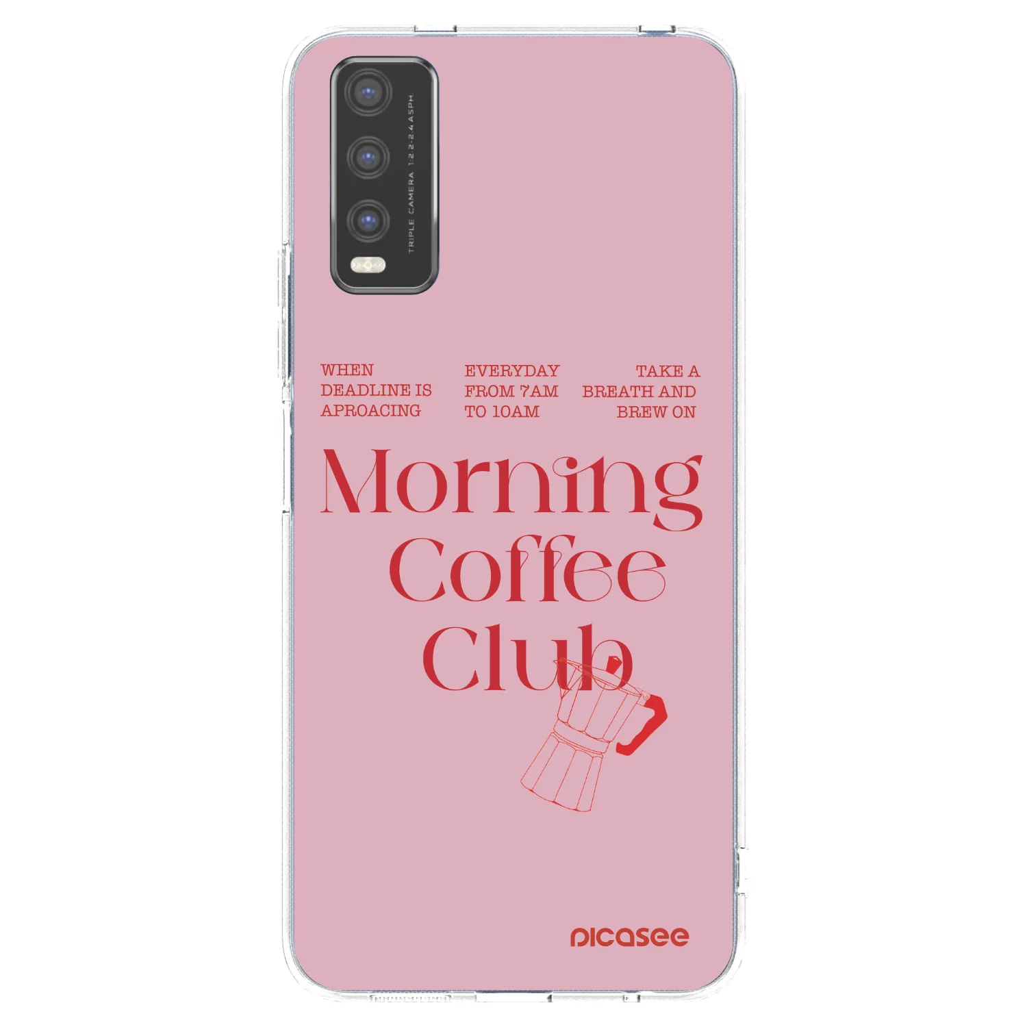Picasee silikonowe przeźroczyste etui na Vivo Y20s - Morning