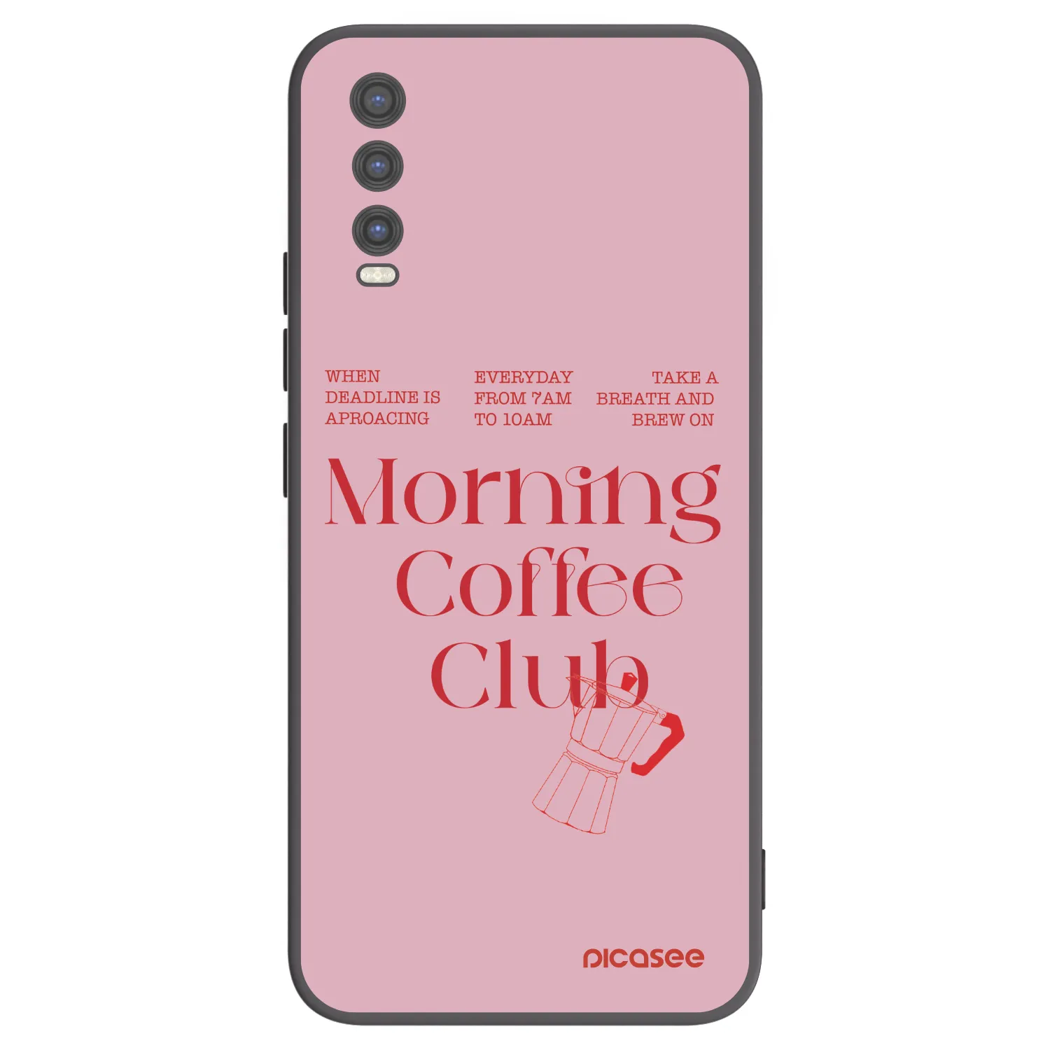 Picasee silikonowe czarne etui na Vivo Y20s - Morning