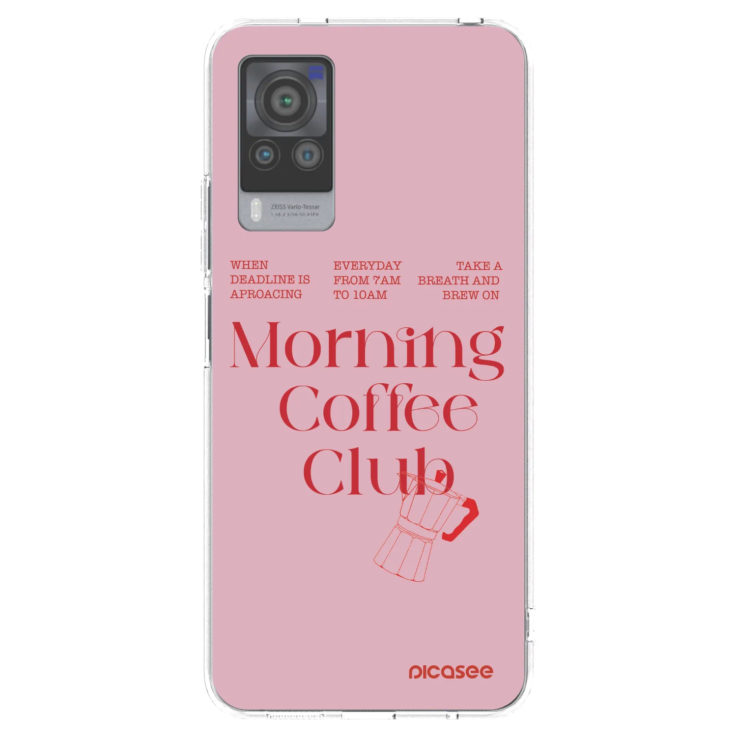 Picasee silikonowe przeźroczyste etui na Vivo X60 Pro 5G - Morning