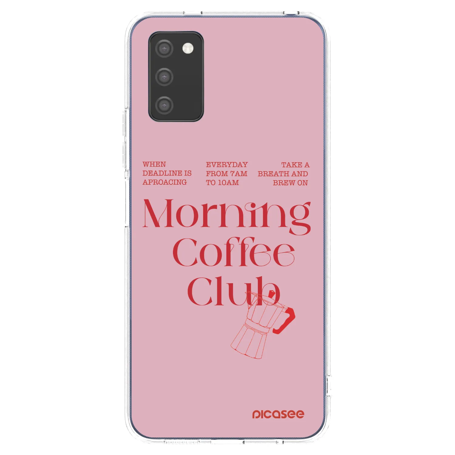 Picasee silikonowe przeźroczyste etui na Samsung Galaxy A03s A037G - Morning