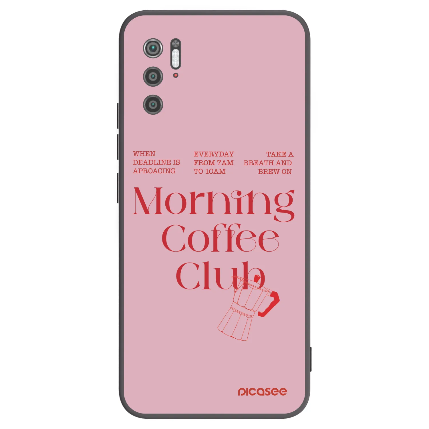 Picasee silikonowe czarne etui na Xiaomi Poco M3 Pro 5G - Morning