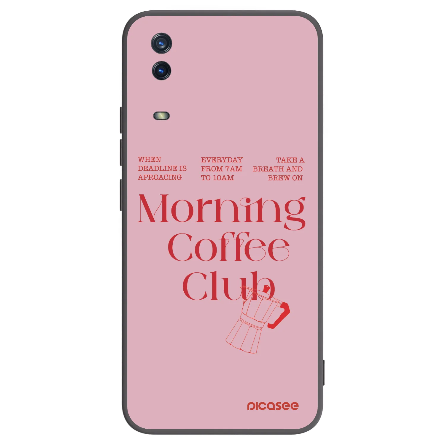 Picasee silikonowe czarne etui na Vivo Y11s - Morning