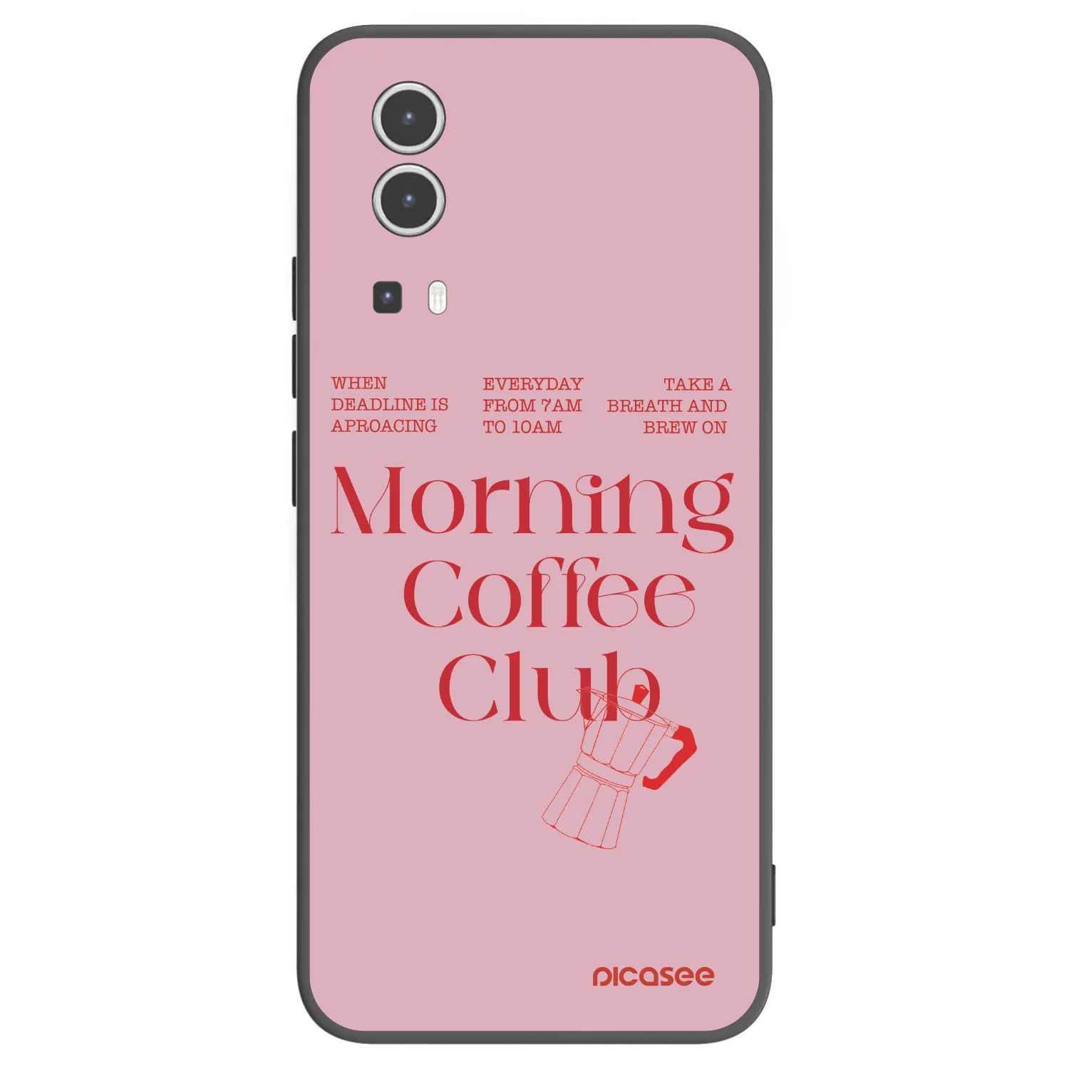 Picasee silikonowe czarne etui na Vivo Y72 5G - Morning
