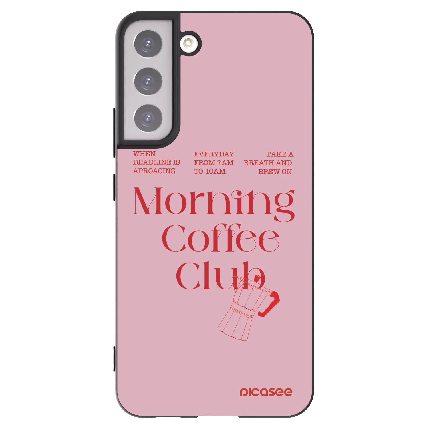 Picasee silikonowe czarne etui na Samsung Galaxy S22+ 5G - Morning