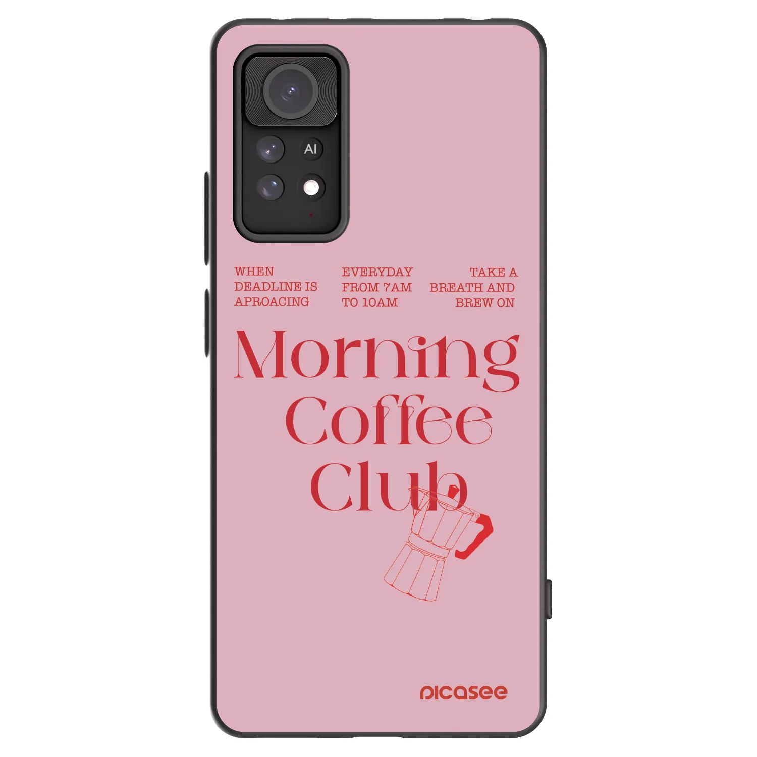 Picasee silikonowe czarne etui na Xiaomi Redmi Note 11 Pro 5G - Morning