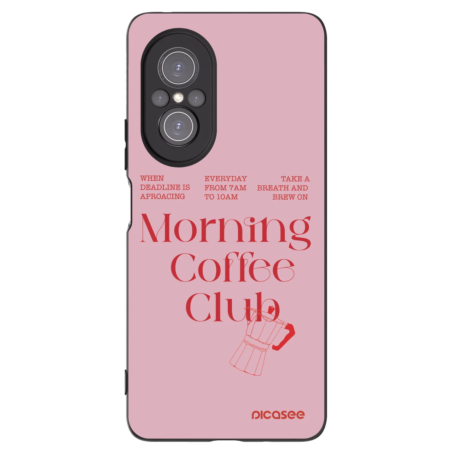 Picasee silikonowe czarne etui na Huawei Nova 9 SE - Morning