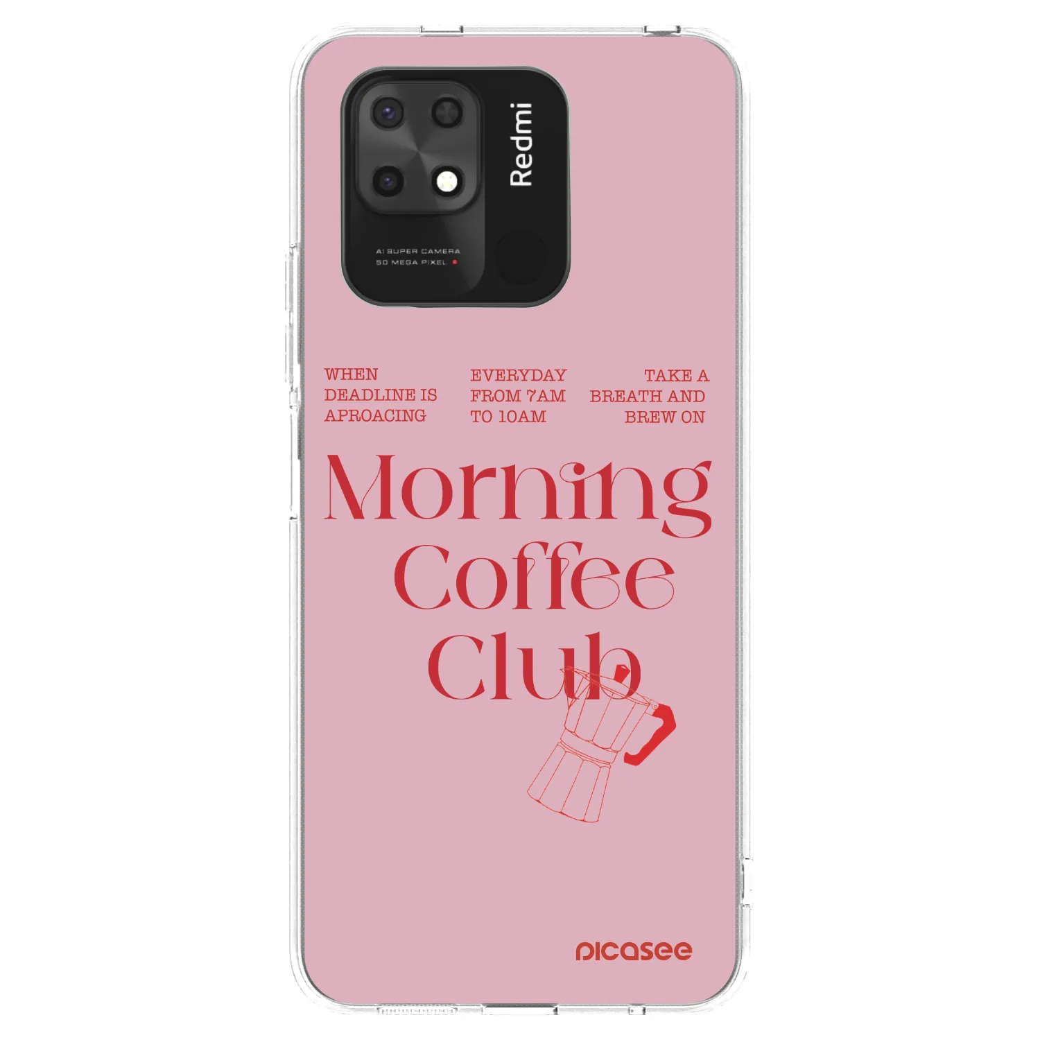 Picasee silikonowe przeźroczyste etui na Xiaomi Redmi 10C - Morning