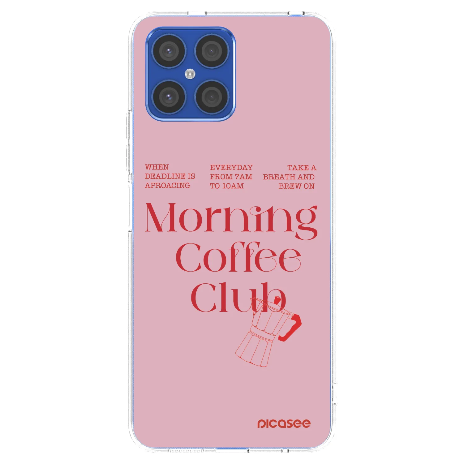 Picasee silikonowe przeźroczyste etui na Honor X8 4G - Morning