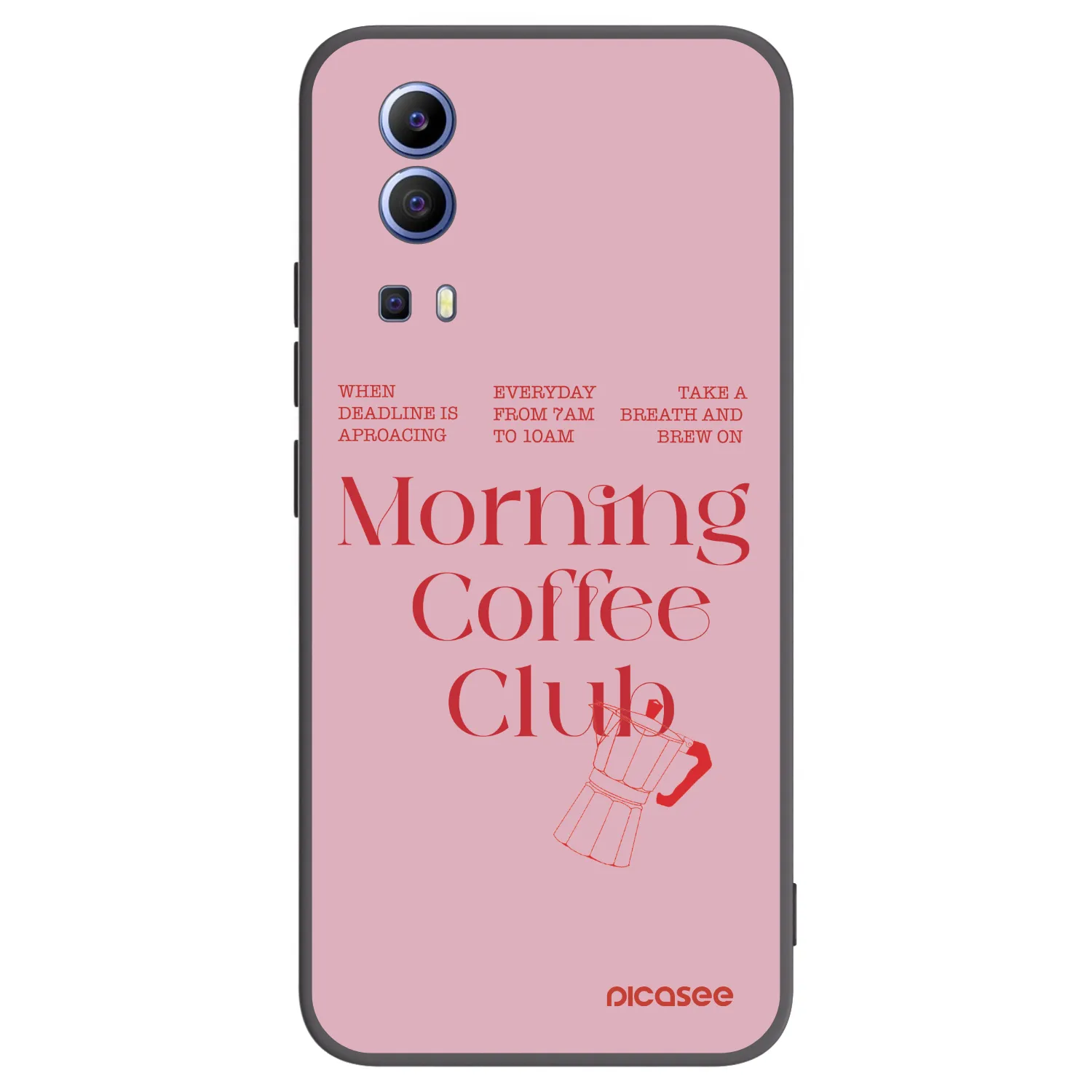 Picasee silikonowe czarne etui na Vivo Y52 5G - Morning