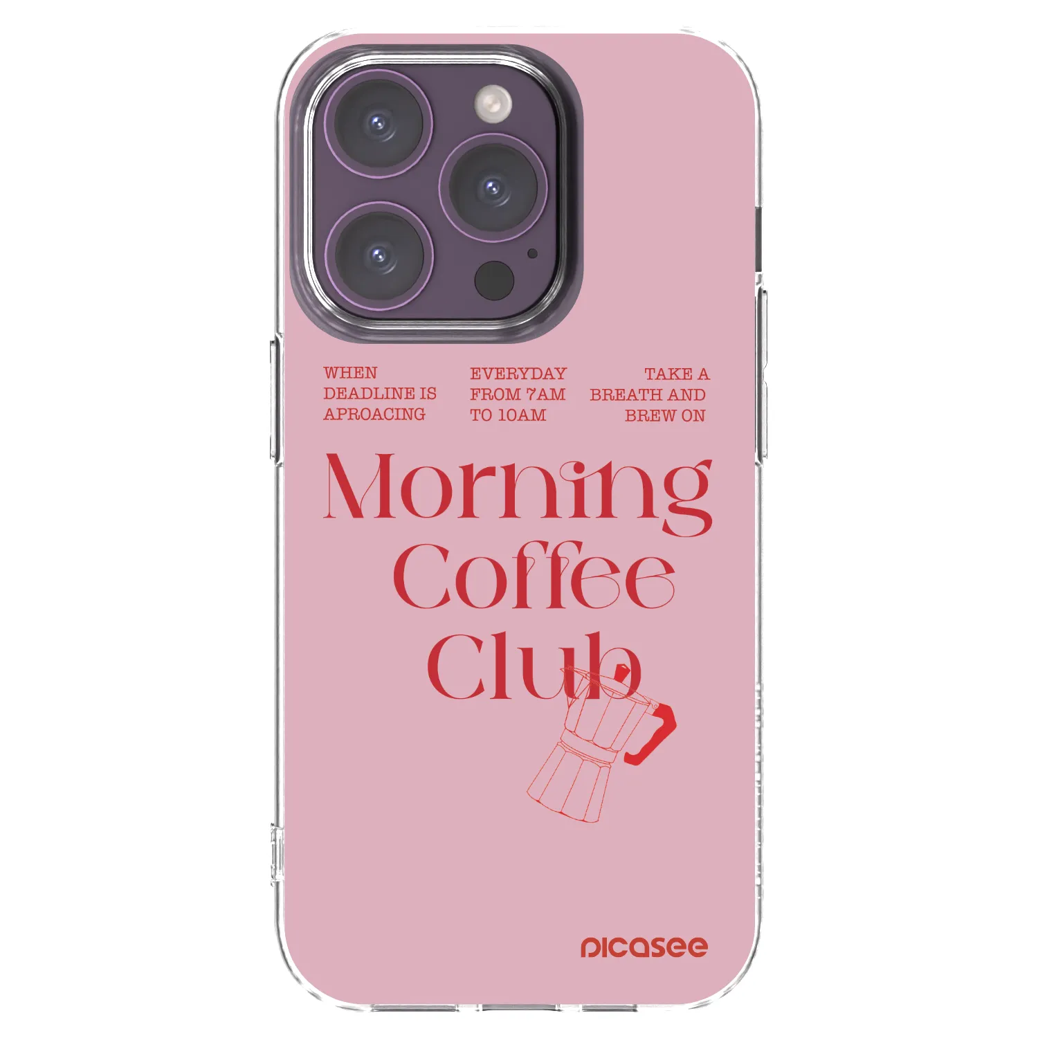 Picasee silikonowe przeźroczyste etui na Apple iPhone 14 Pro - Morning