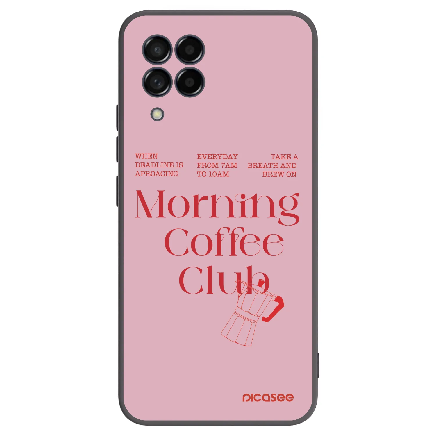Picasee silikonowe czarne etui na Samsung Galaxy M53 5G - Morning