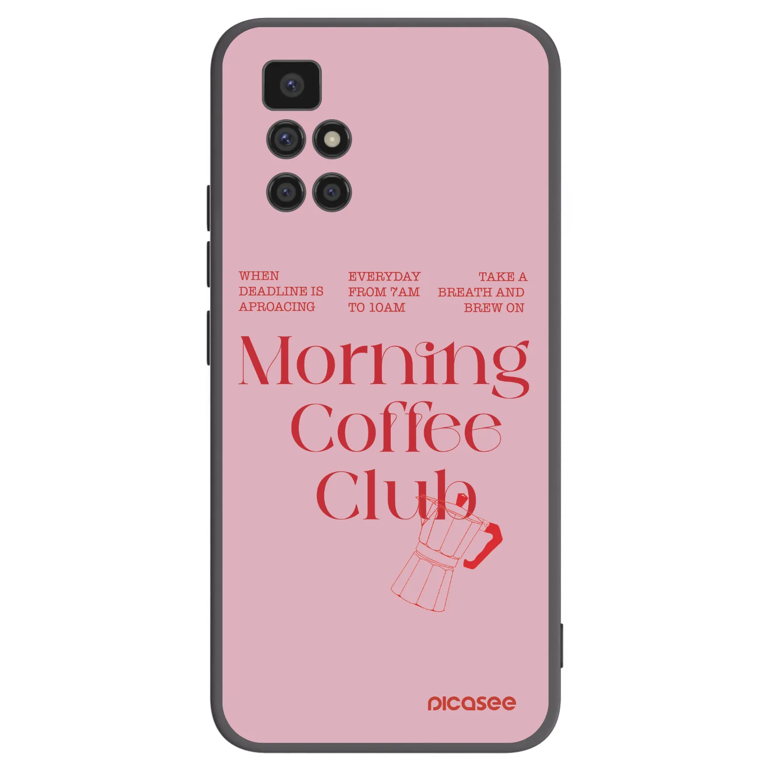 Picasee silikonowe czarne etui na Xiaomi Redmi 10 (2022) - Morning