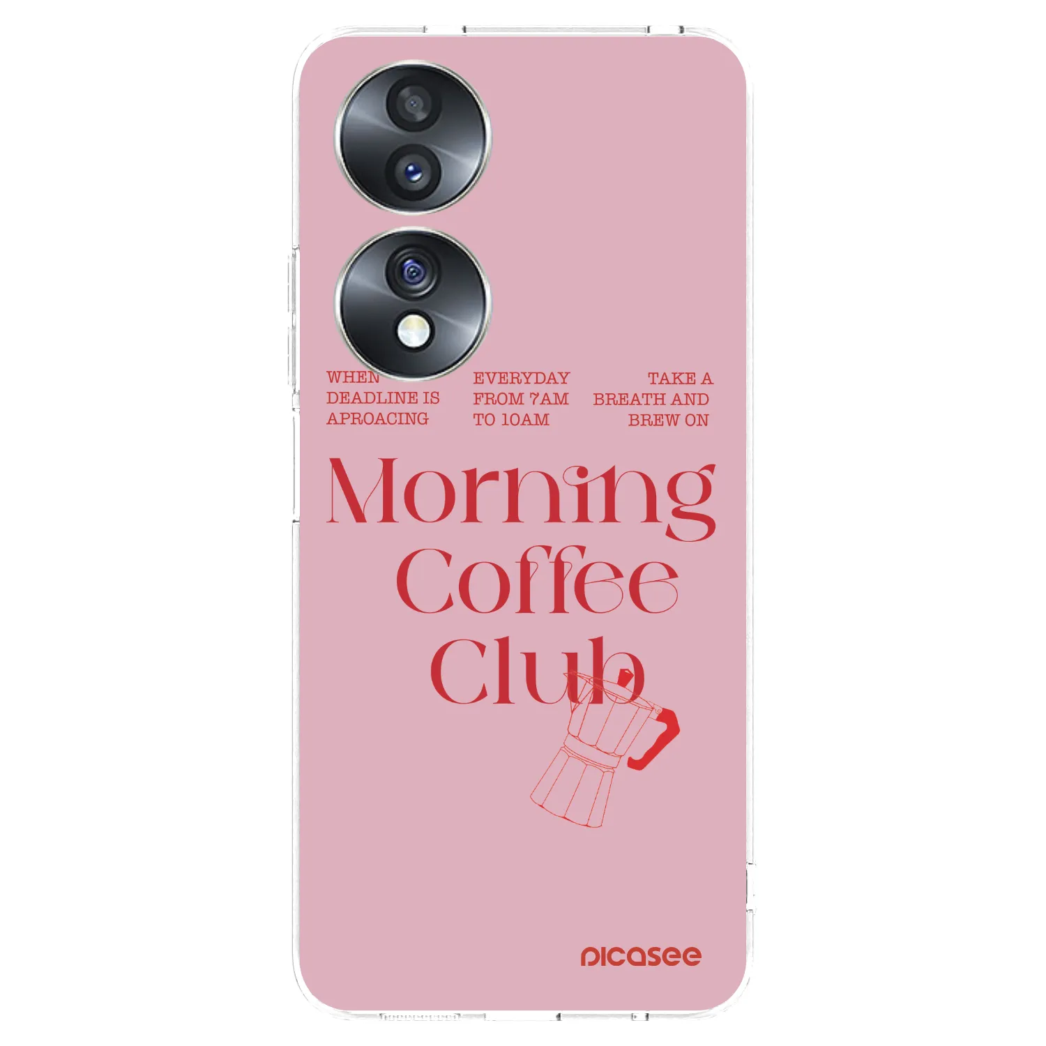 Picasee silikonowe przeźroczyste etui na Honor 70 - Morning