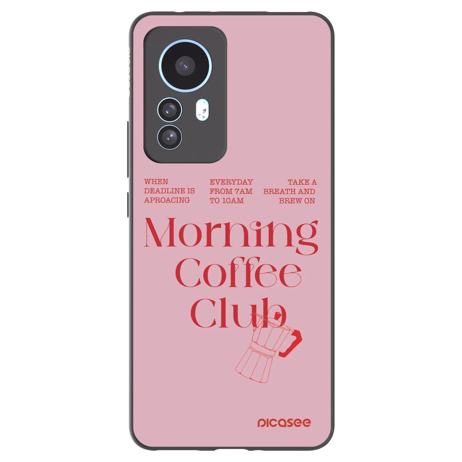 Picasee silikonowe czarne etui na Xiaomi 12T Pro - Morning