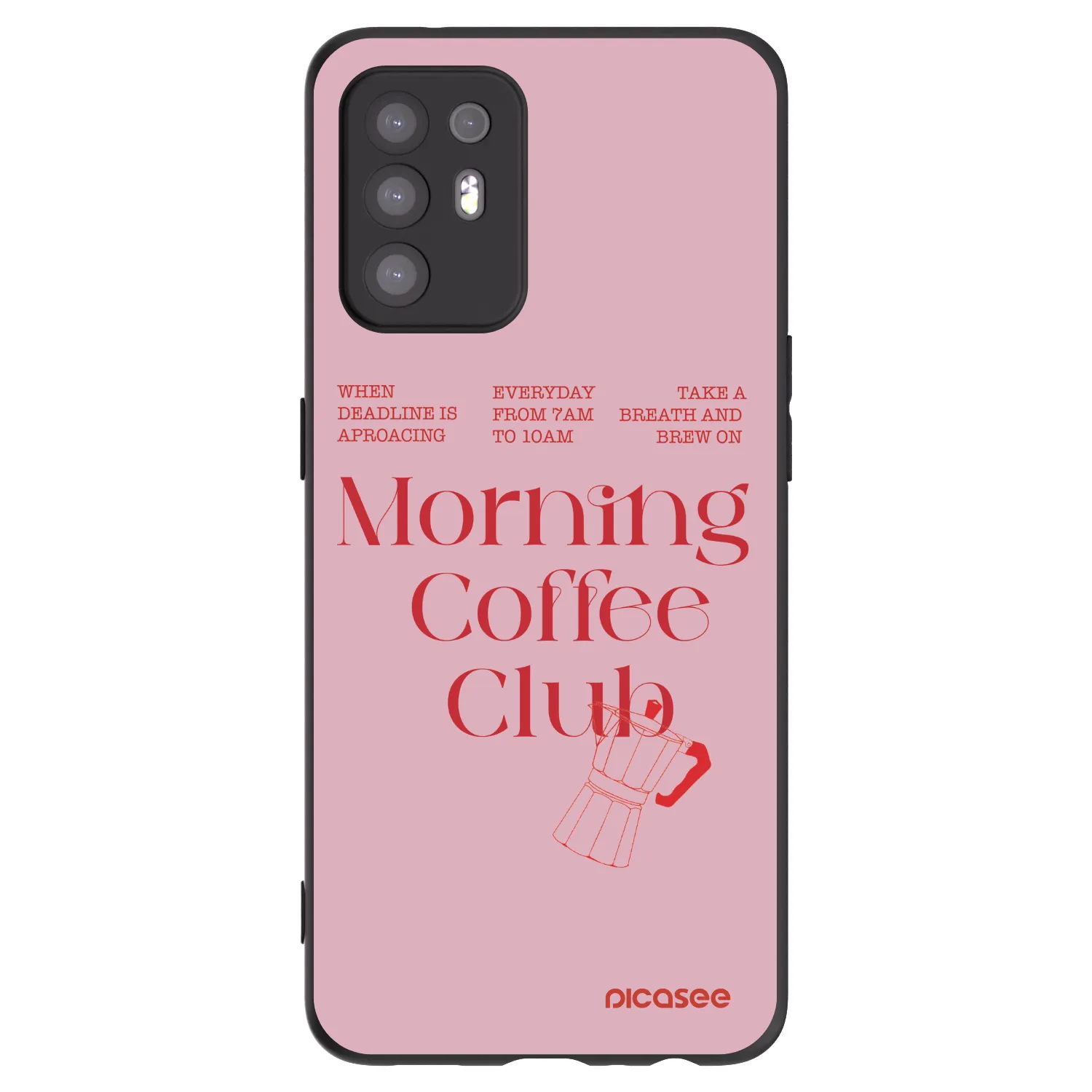Picasee silikonowe czarne etui na OPPO A94 5G - Morning
