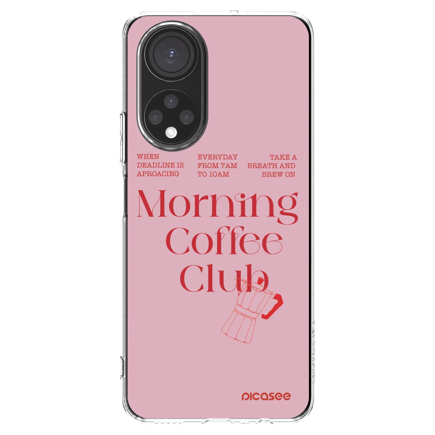Picasee silikonowe przeźroczyste etui na Honor X7 - Morning