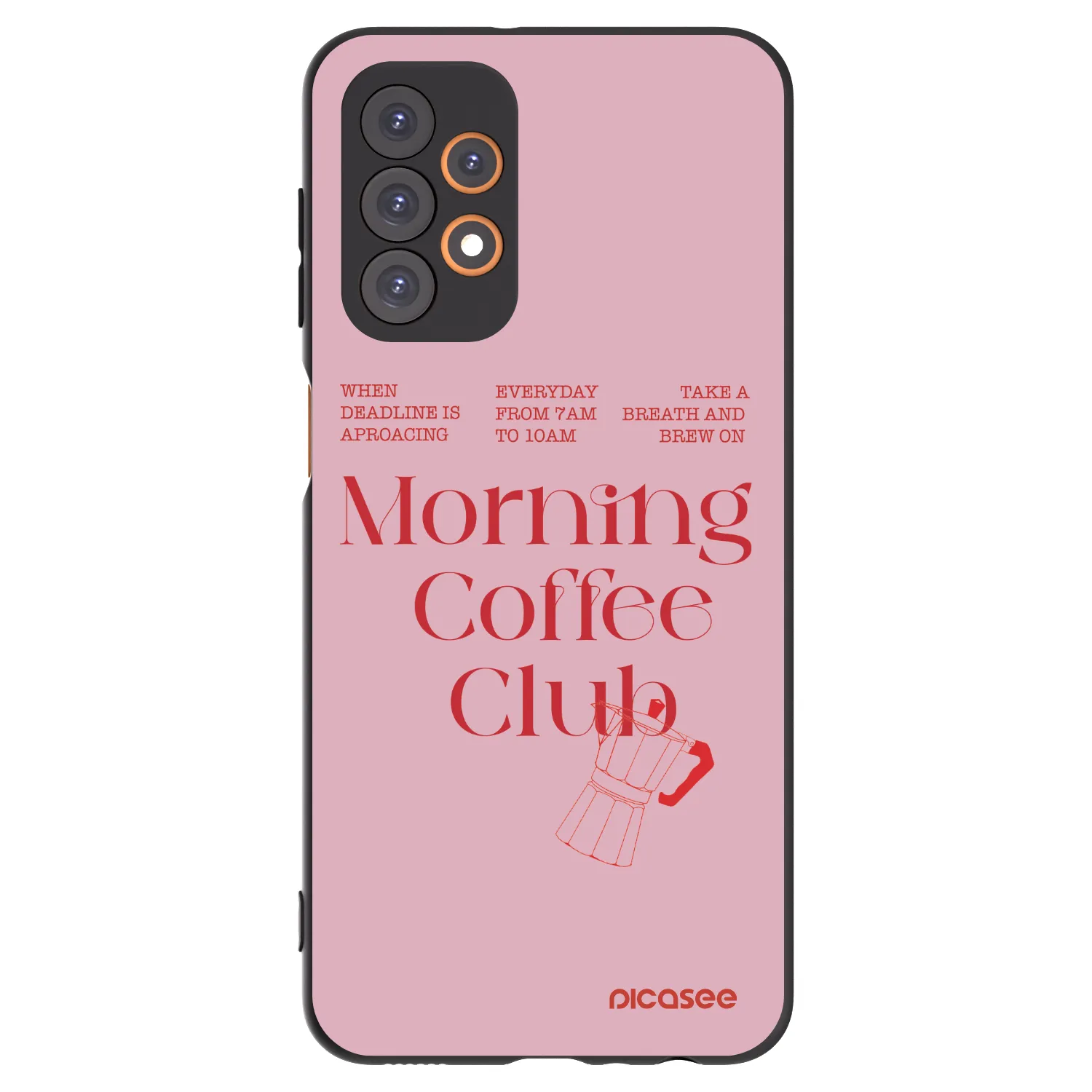 Picasee silikonowe czarne etui na Samsung Galaxy A23 A236B 5G - Morning