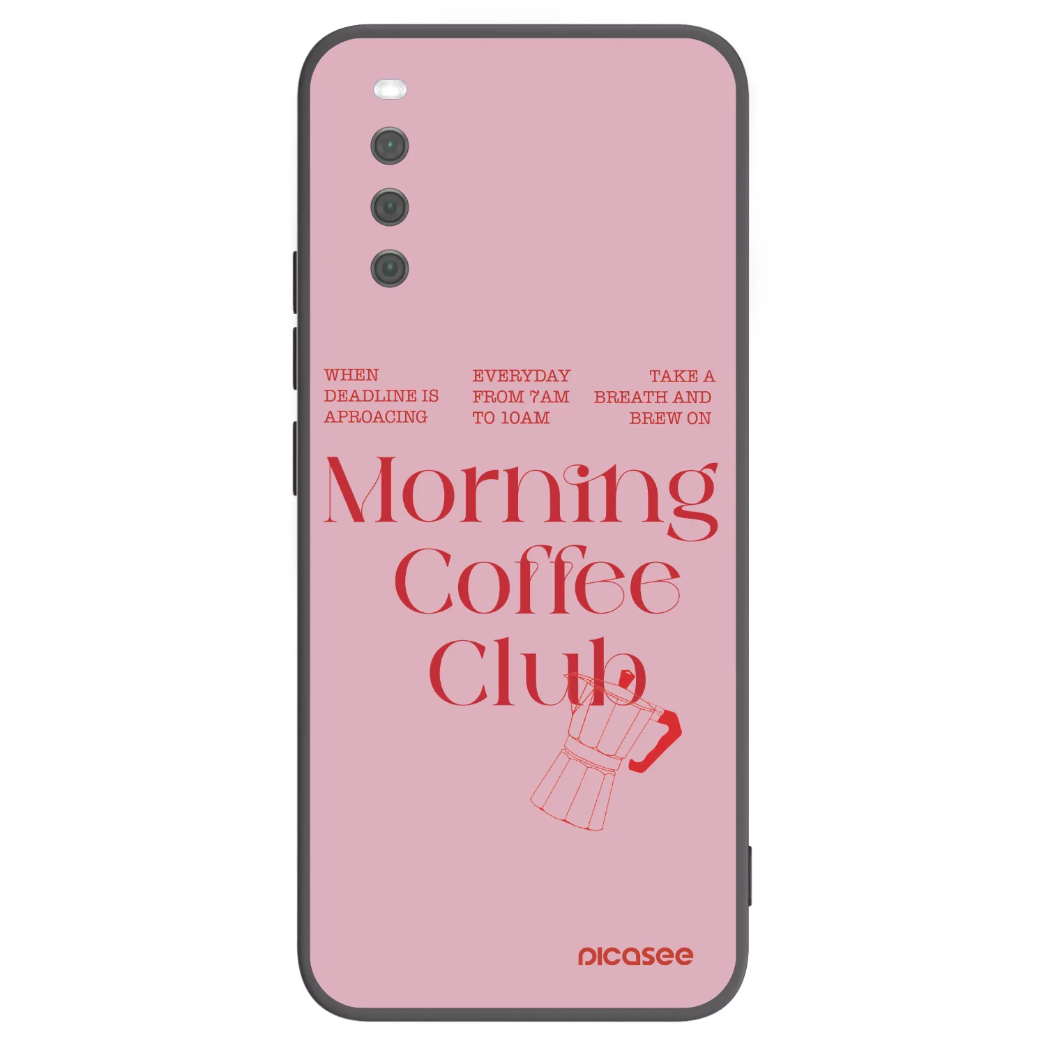 Picasee silikonowe czarne etui na Sony Xperia 10 III - Morning