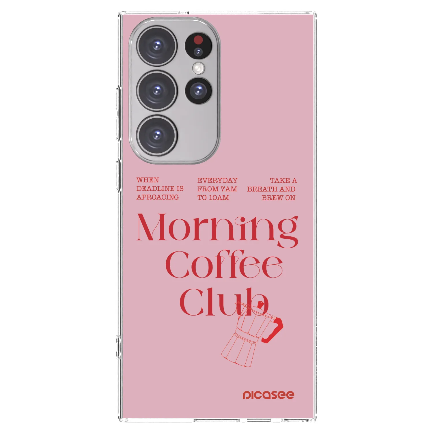 Picasee silikonowe przeźroczyste etui na Samsung Galaxy S23 Ultra 5G - Morning
