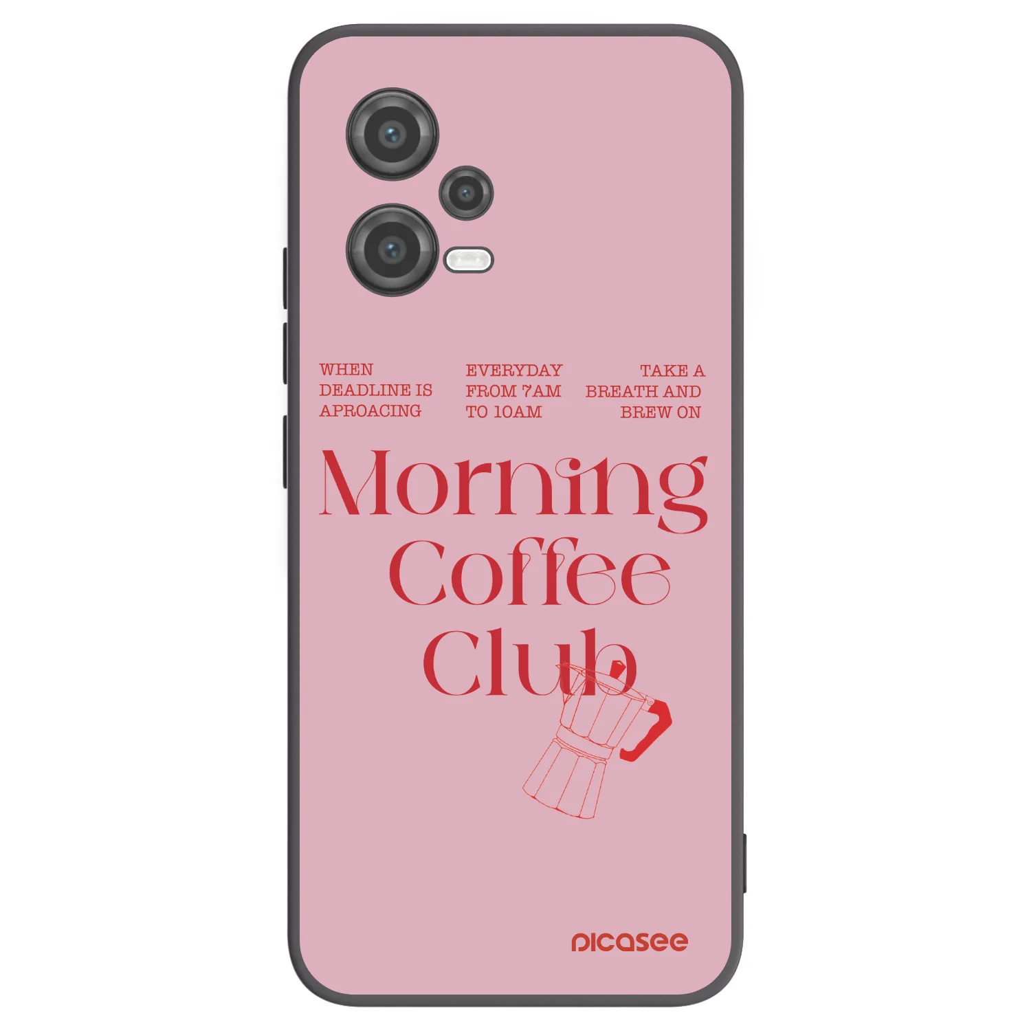 Picasee silikonowe czarne etui na Xiaomi Poco X5 - Morning