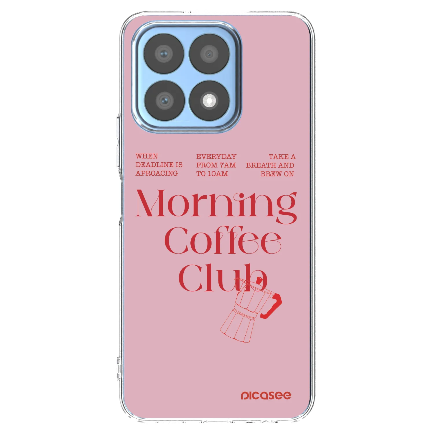 Picasee silikonowe przeźroczyste etui na Honor X8a - Morning
