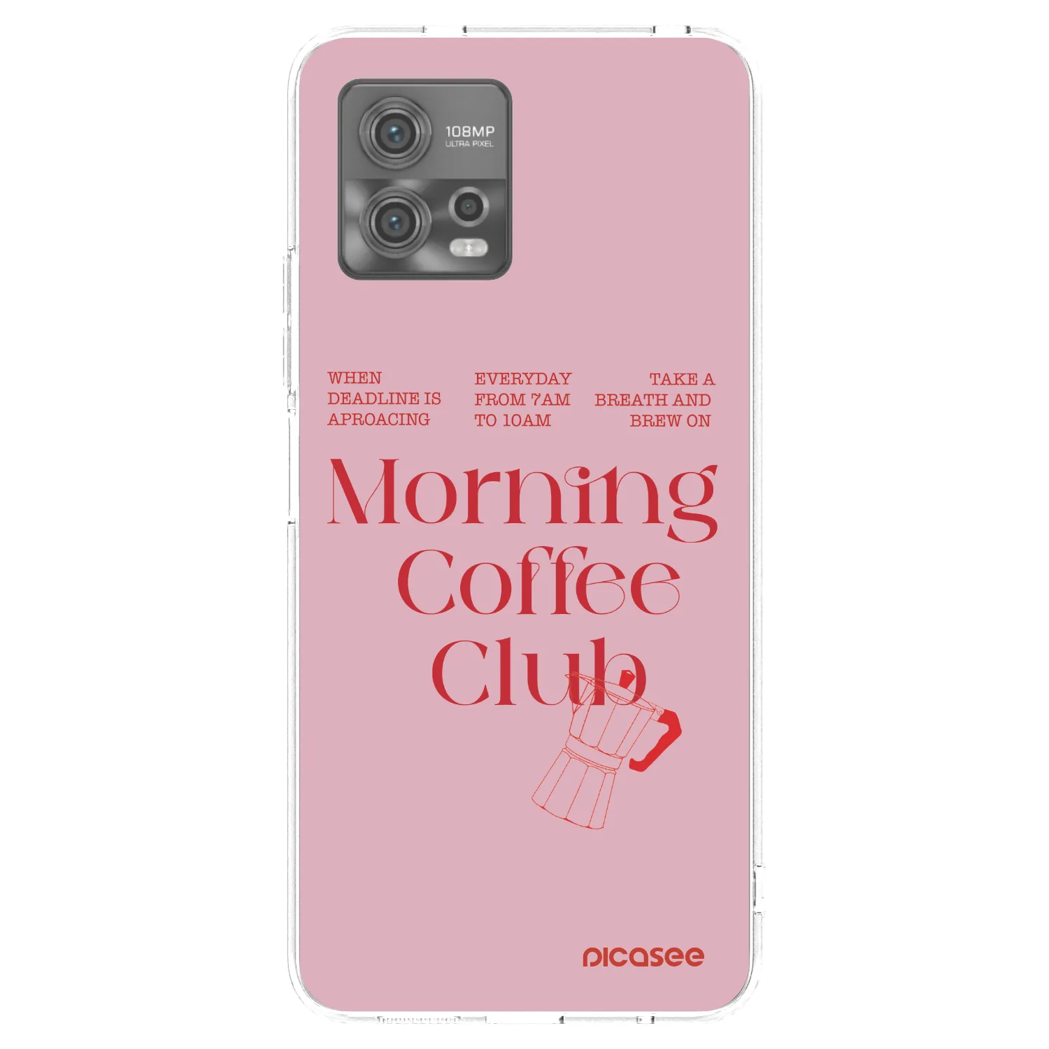 Picasee silikonowe przeźroczyste etui na Motorola Moto G72 - Morning