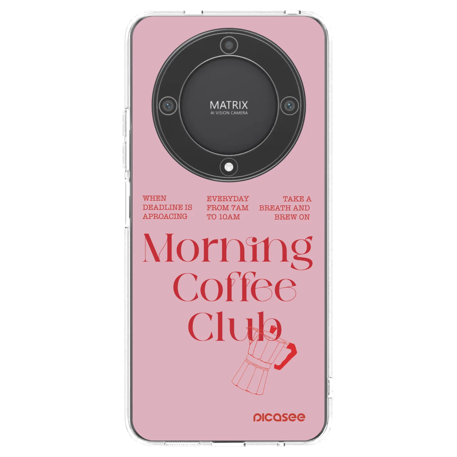 Picasee silikonowe przeźroczyste etui na Honor Magic5 Lite 5G - Morning