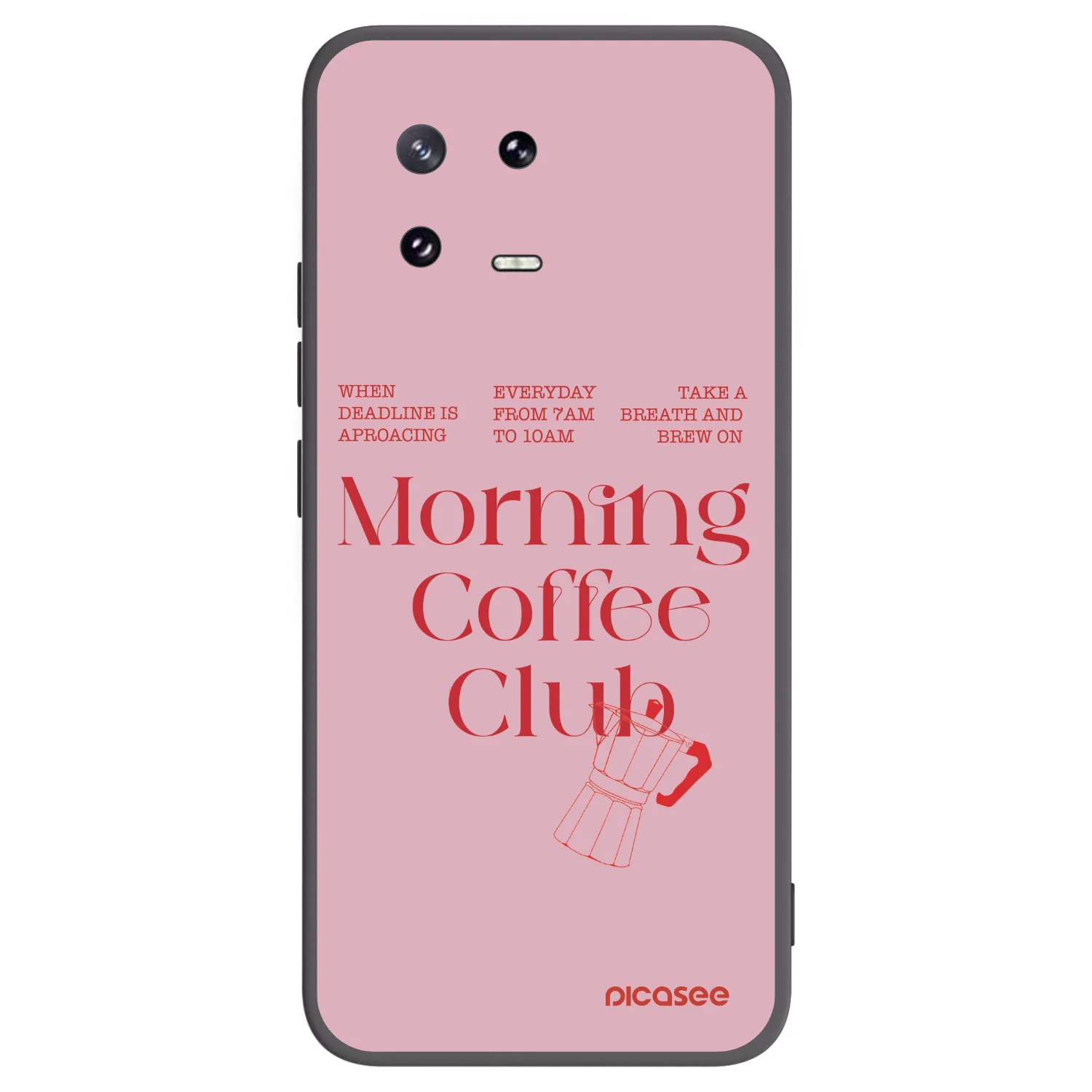 Picasee silikonowe czarne etui na Xiaomi 13 Pro - Morning