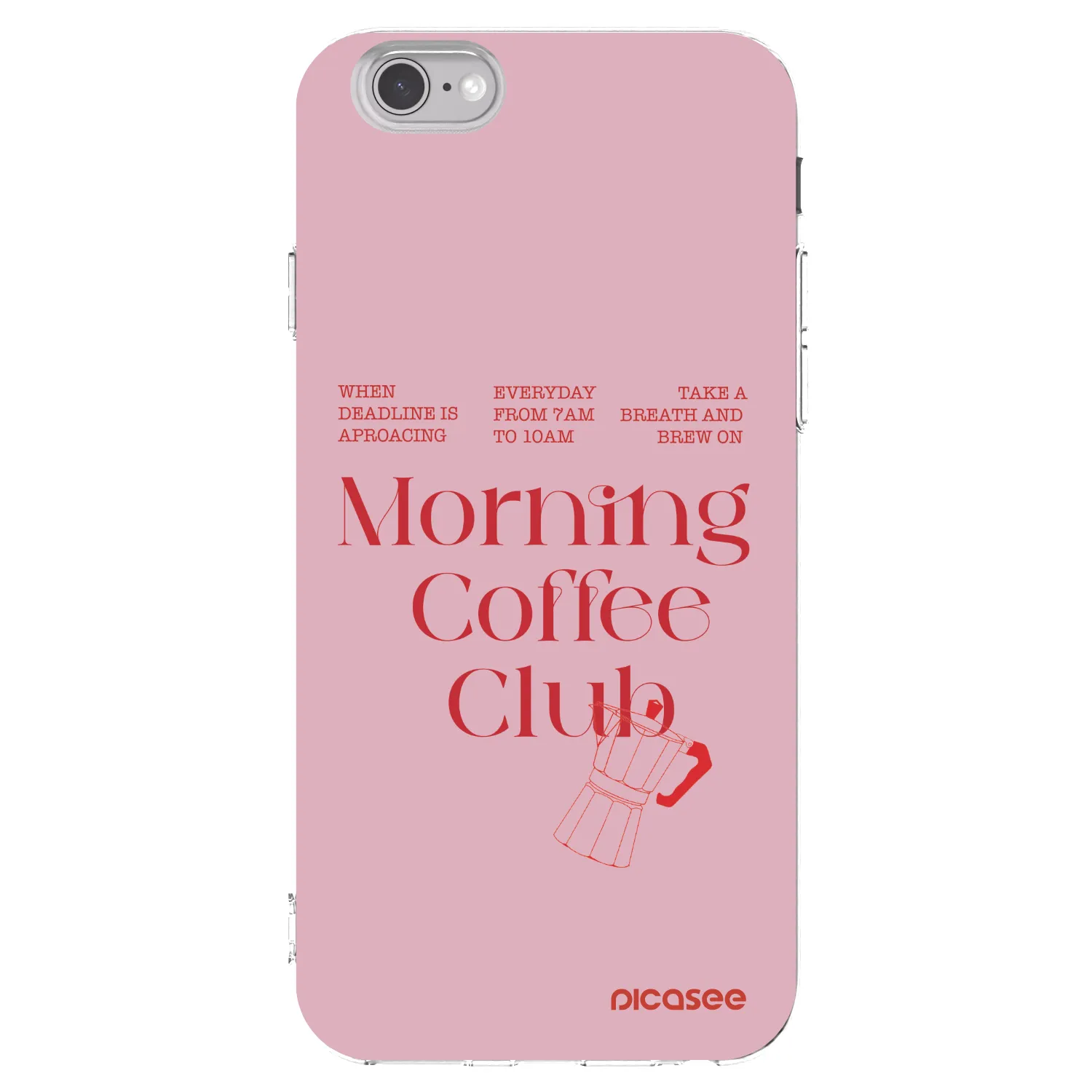 Picasee silikonowe przeźroczyste etui na Apple iPhone 6/6S - Morning