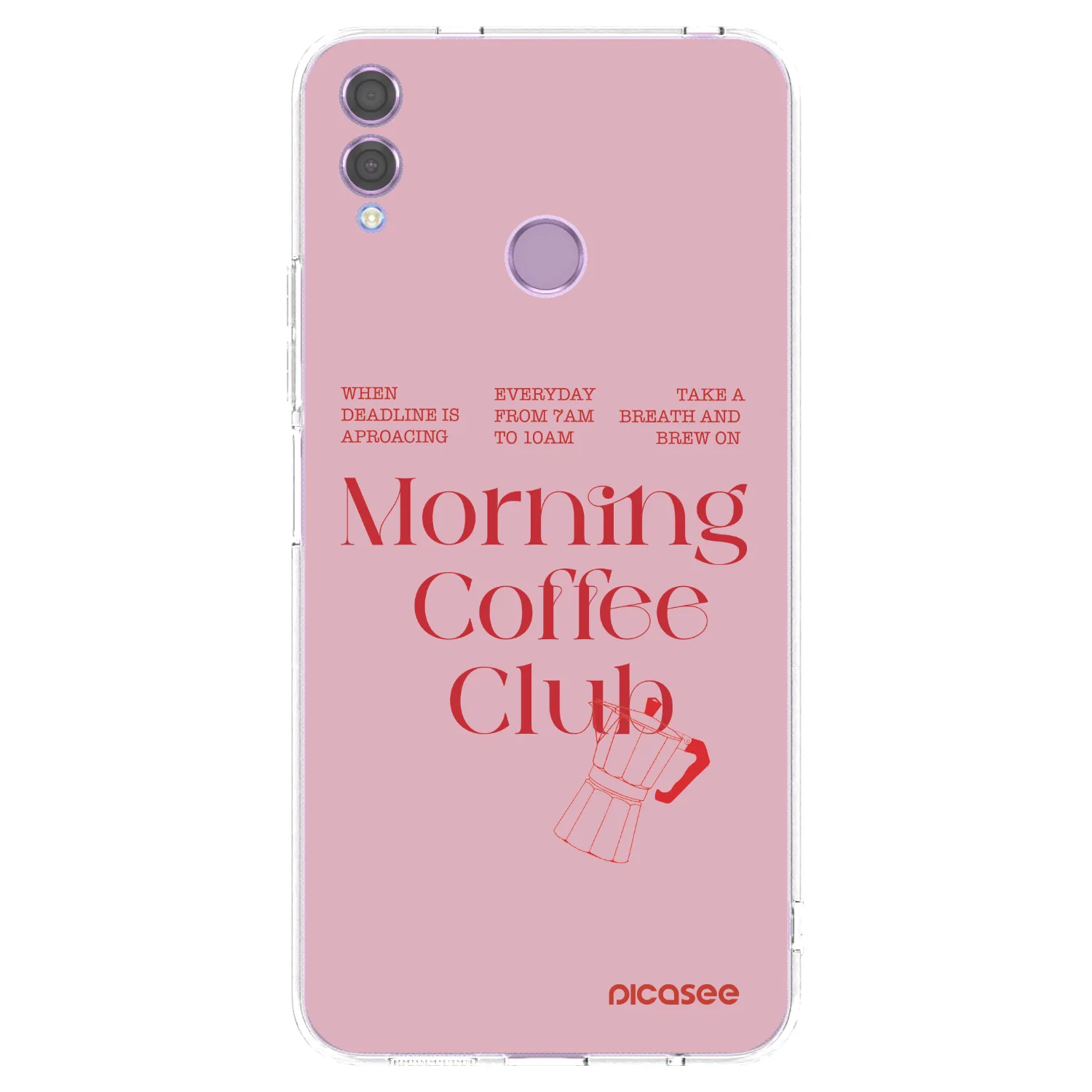 Picasee silikonowe przeźroczyste etui na Honor 8X - Morning