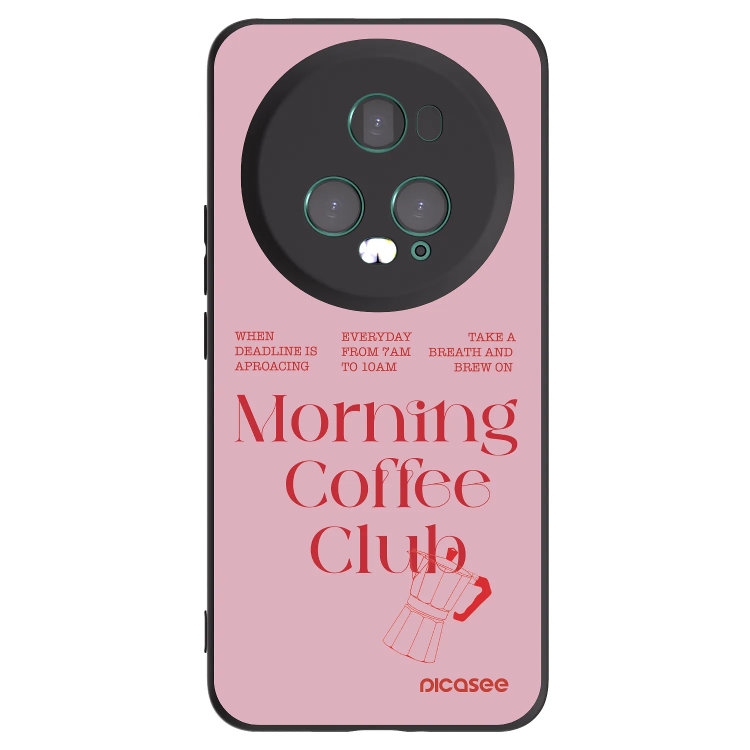 Picasee silikonowe czarne etui na Honor Magic5 Pro - Morning