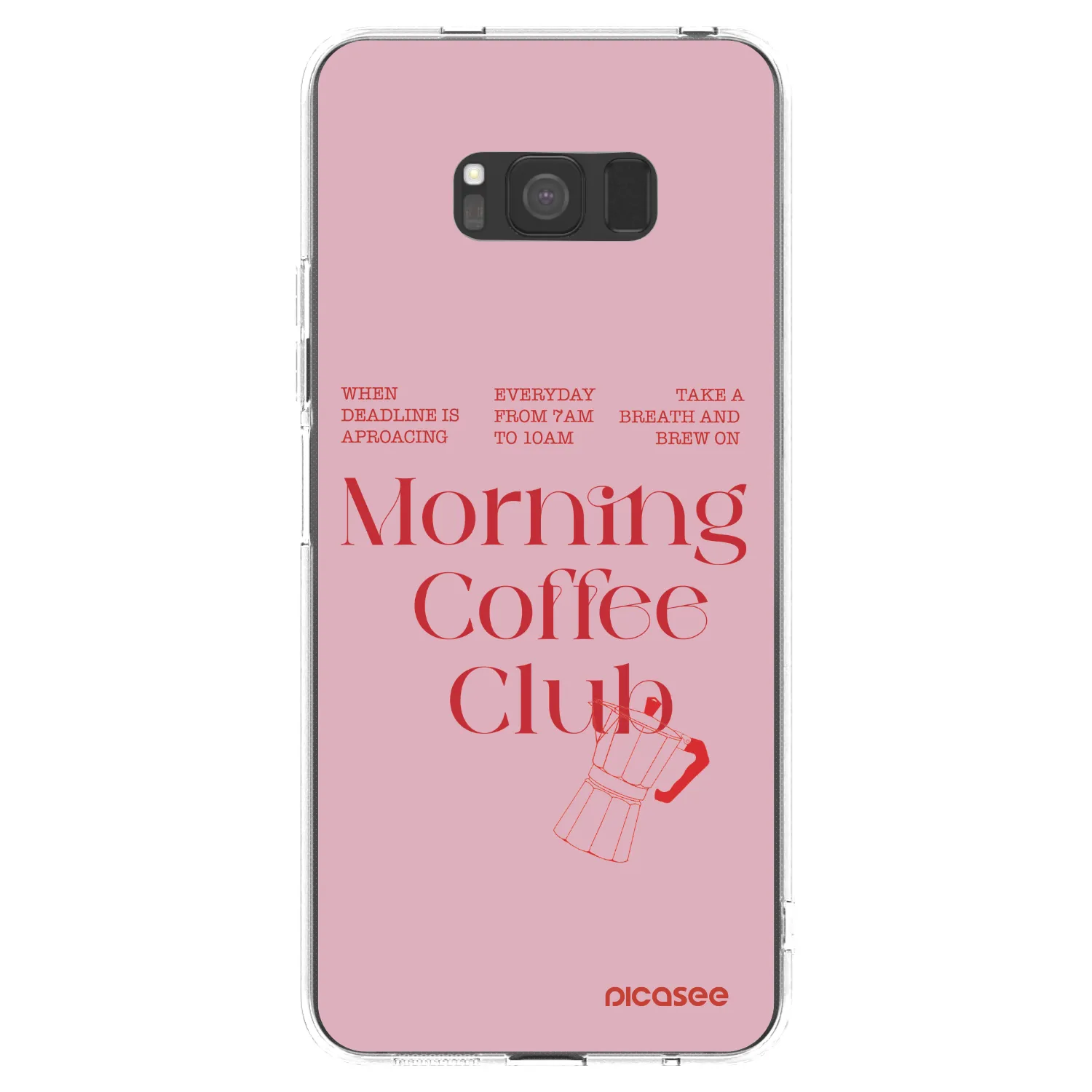 Picasee silikonowe przeźroczyste etui na Samsung Galaxy S8 G950F - Morning
