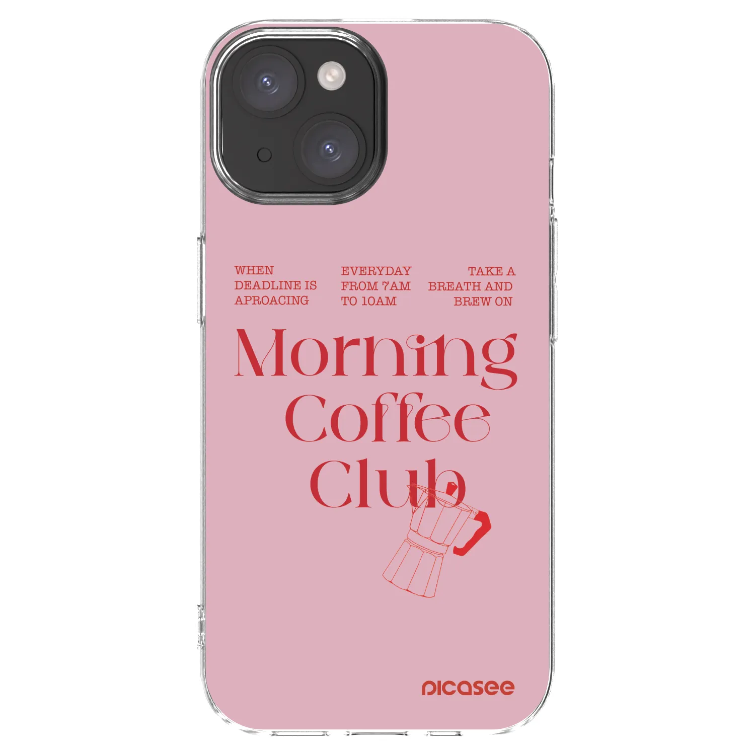 Picasee silikonowe przeźroczyste etui na Apple iPhone 15 - Morning