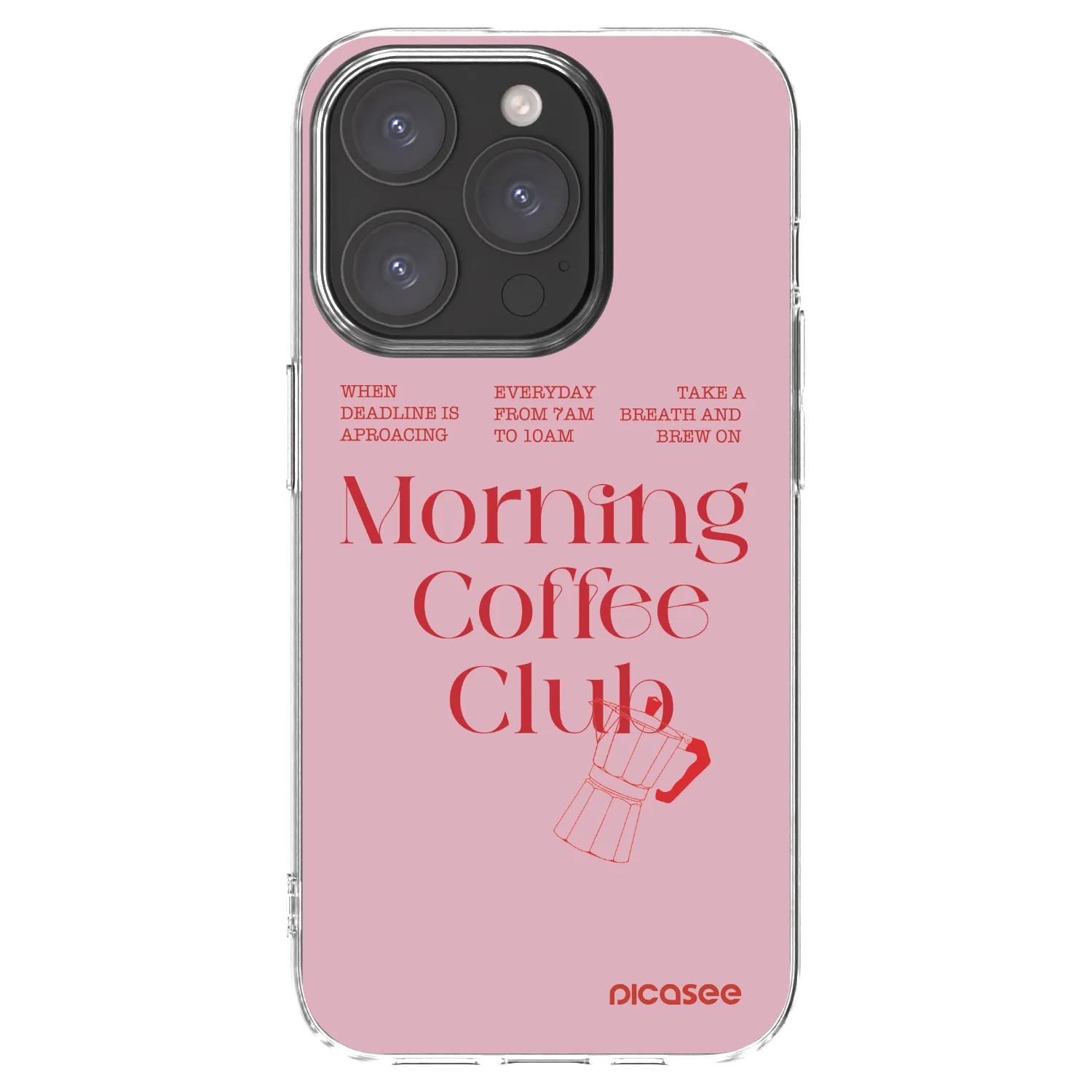 Picasee silikonowe przeźroczyste etui na Apple iPhone 15 Pro - Morning