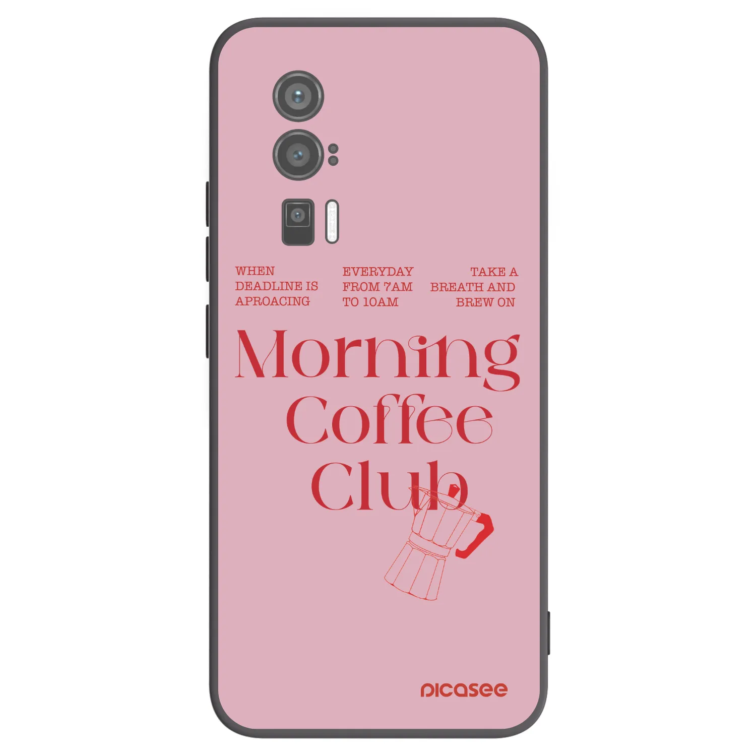 Picasee silikonowe czarne etui na Xiaomi Poco F5 Pro 5G - Morning